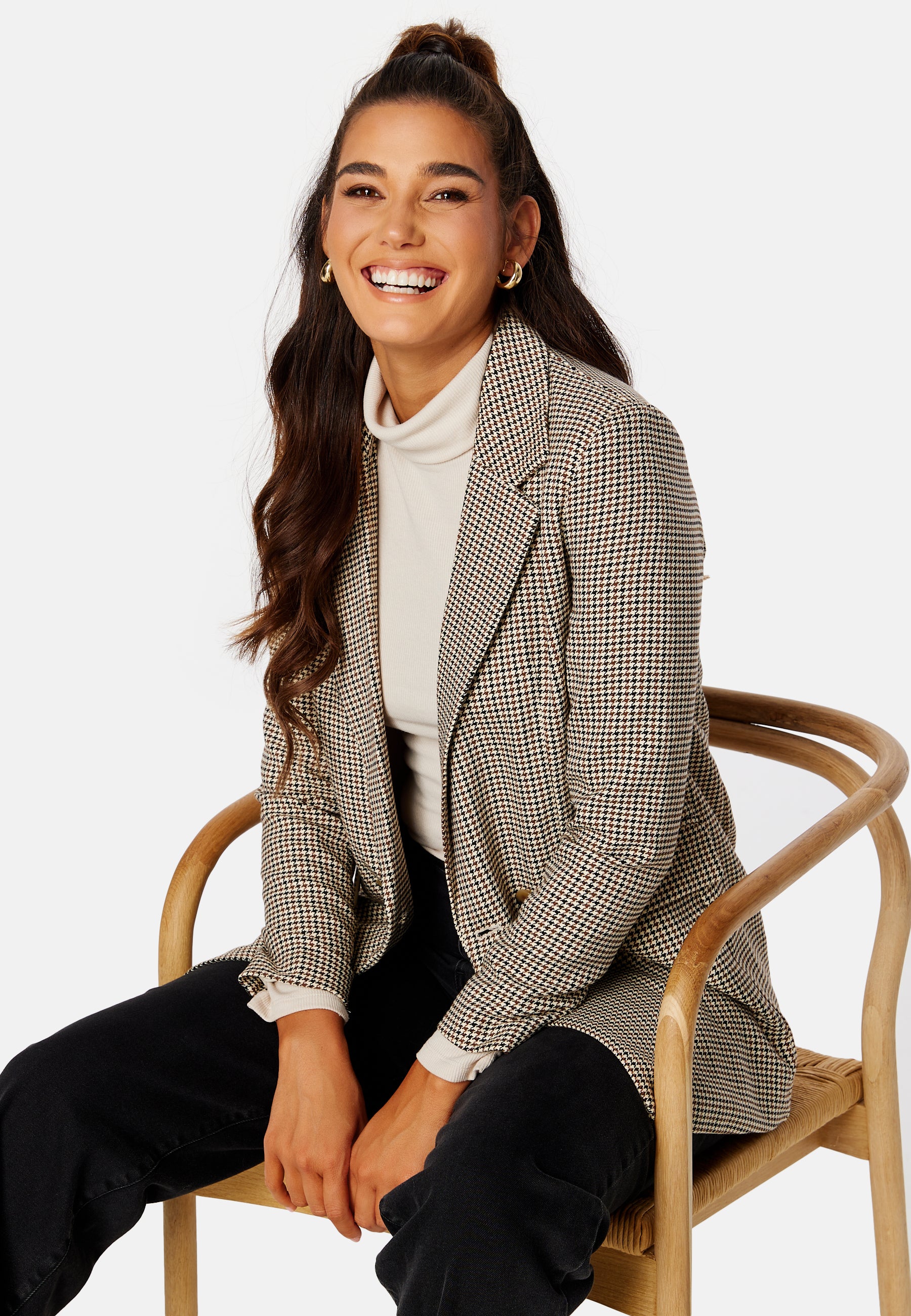 Adison L/S Check Blazer TLR