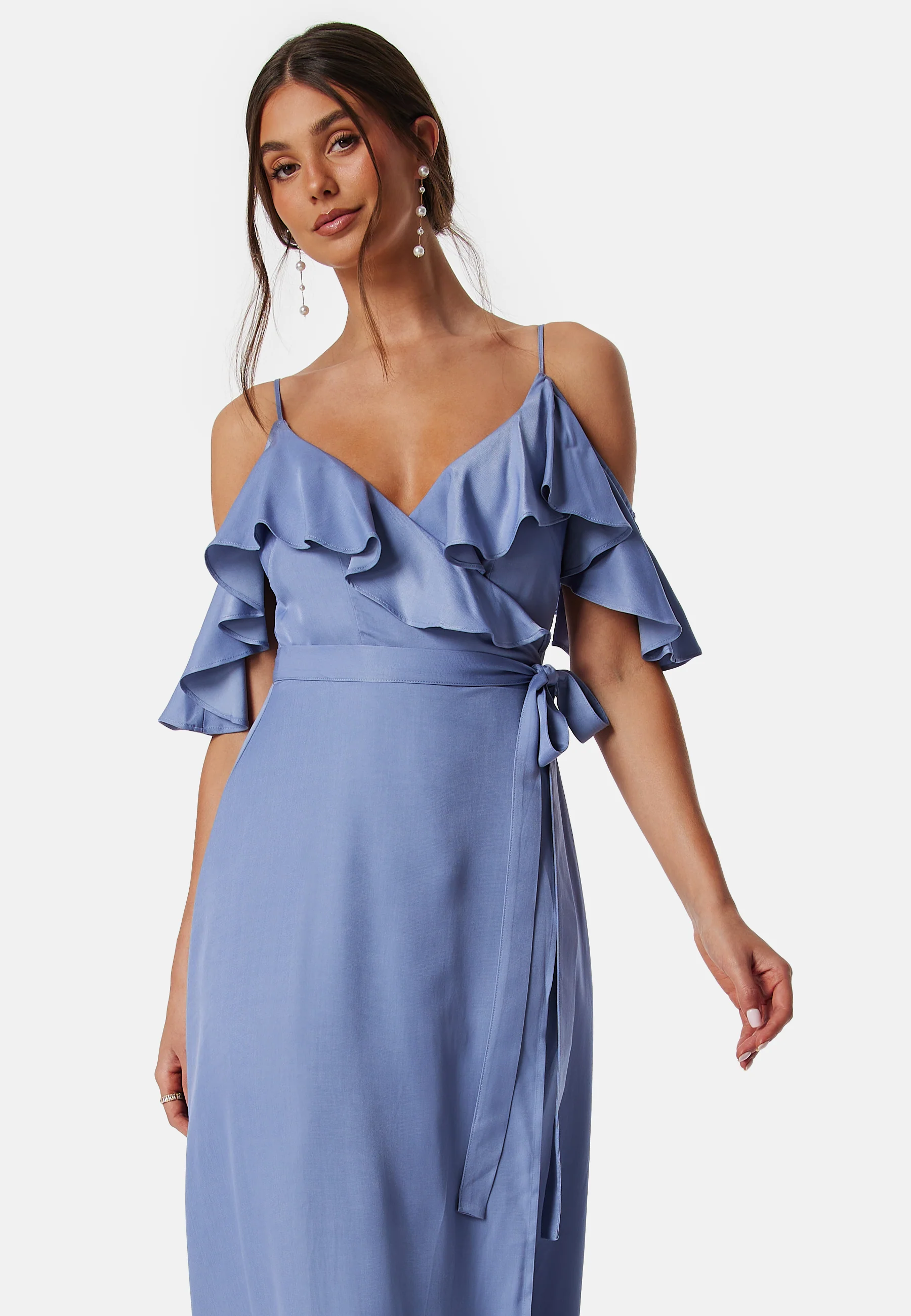 Andrea Viscose Satin Dress - Image 5