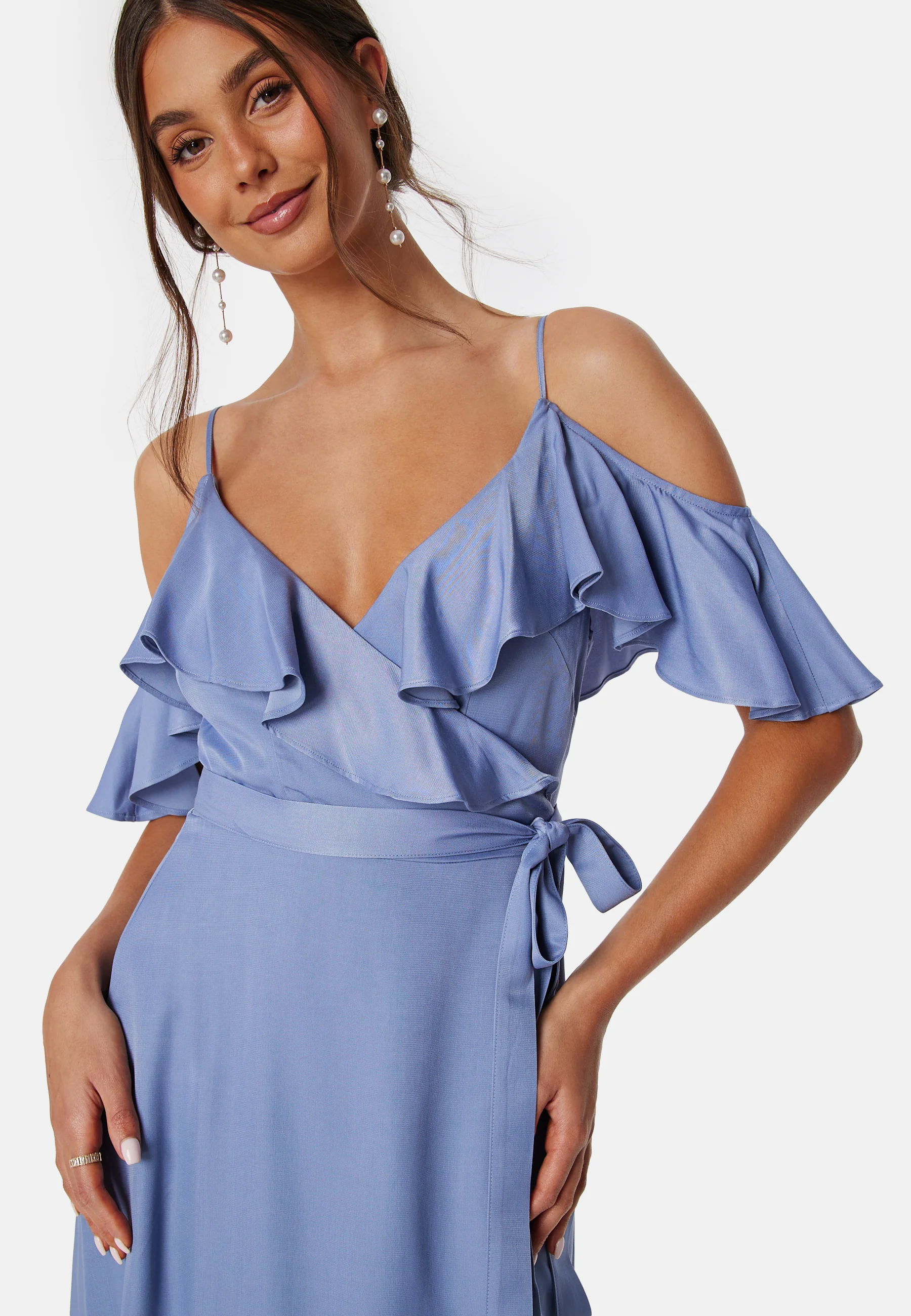 Andrea Viscose Satin Dress - Image 6