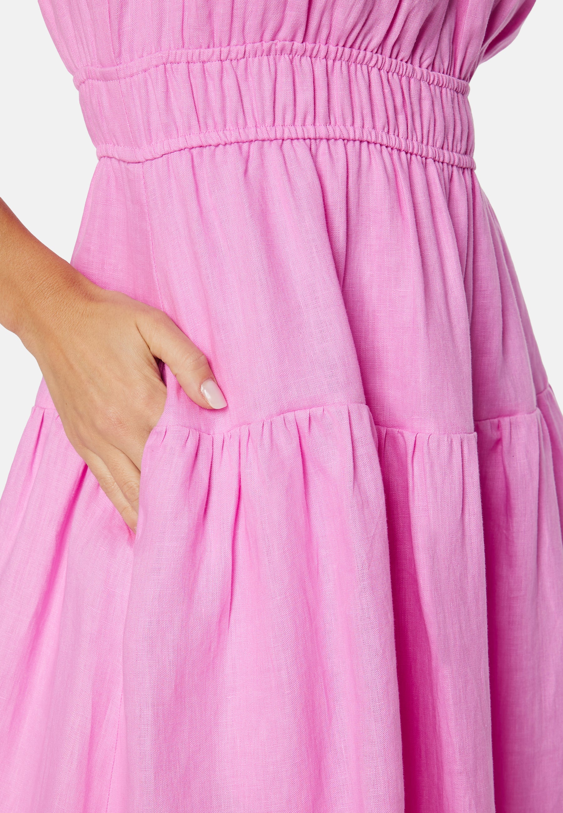 Athena Ruffle Midi Dress - Image 3