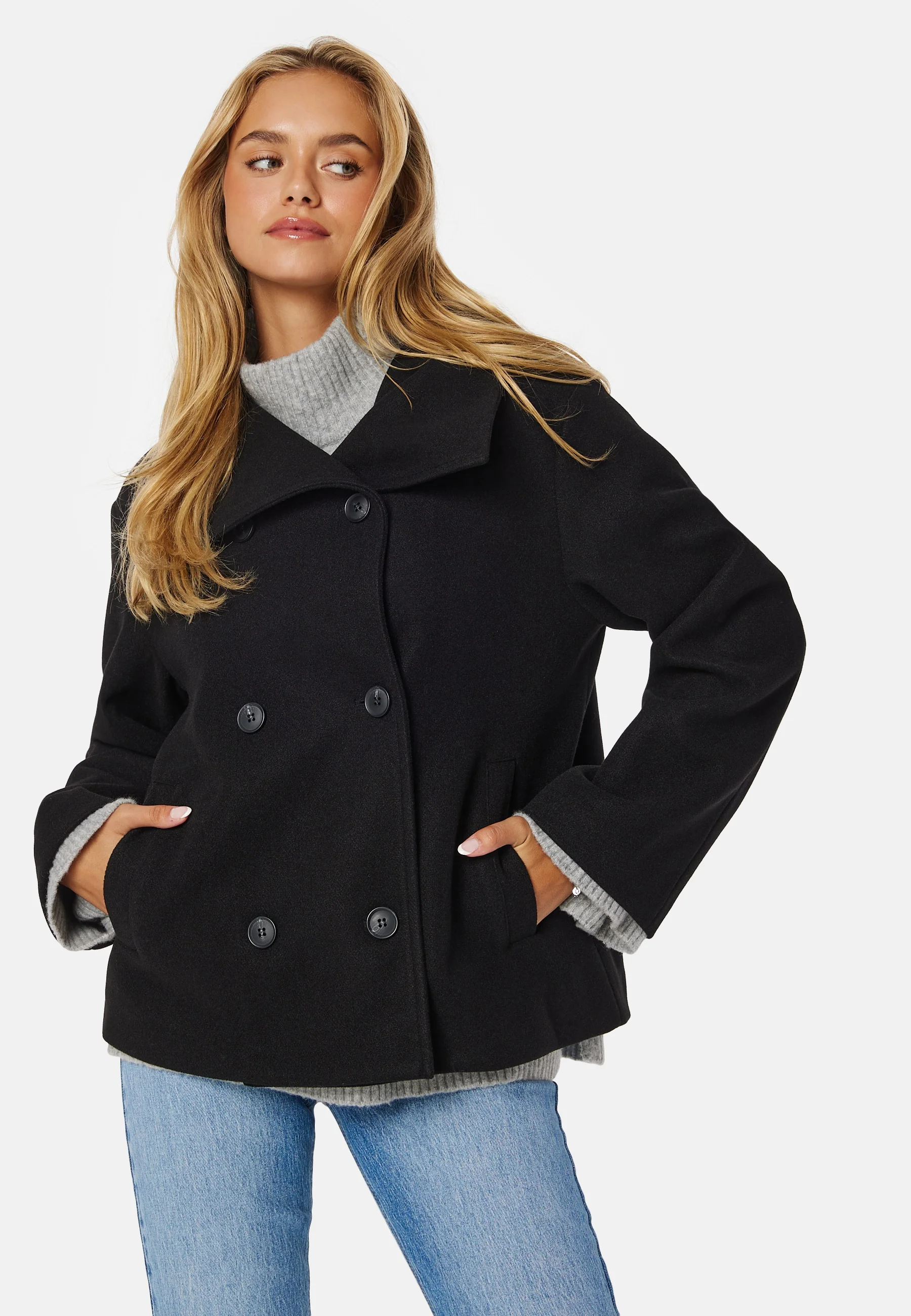 Ava High Neck Short Coat - Image 2
