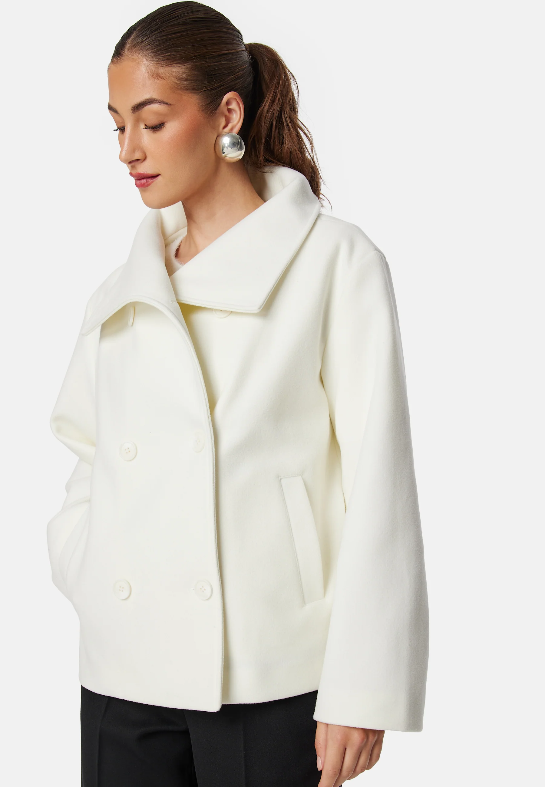 Ava High Neck Short Coat - Image 2