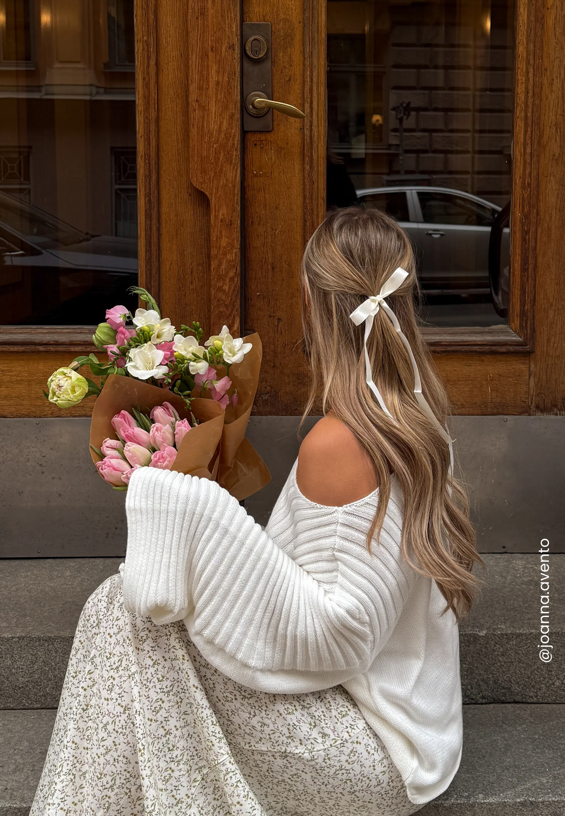 Boatneck Knitted Sweater - Image 2