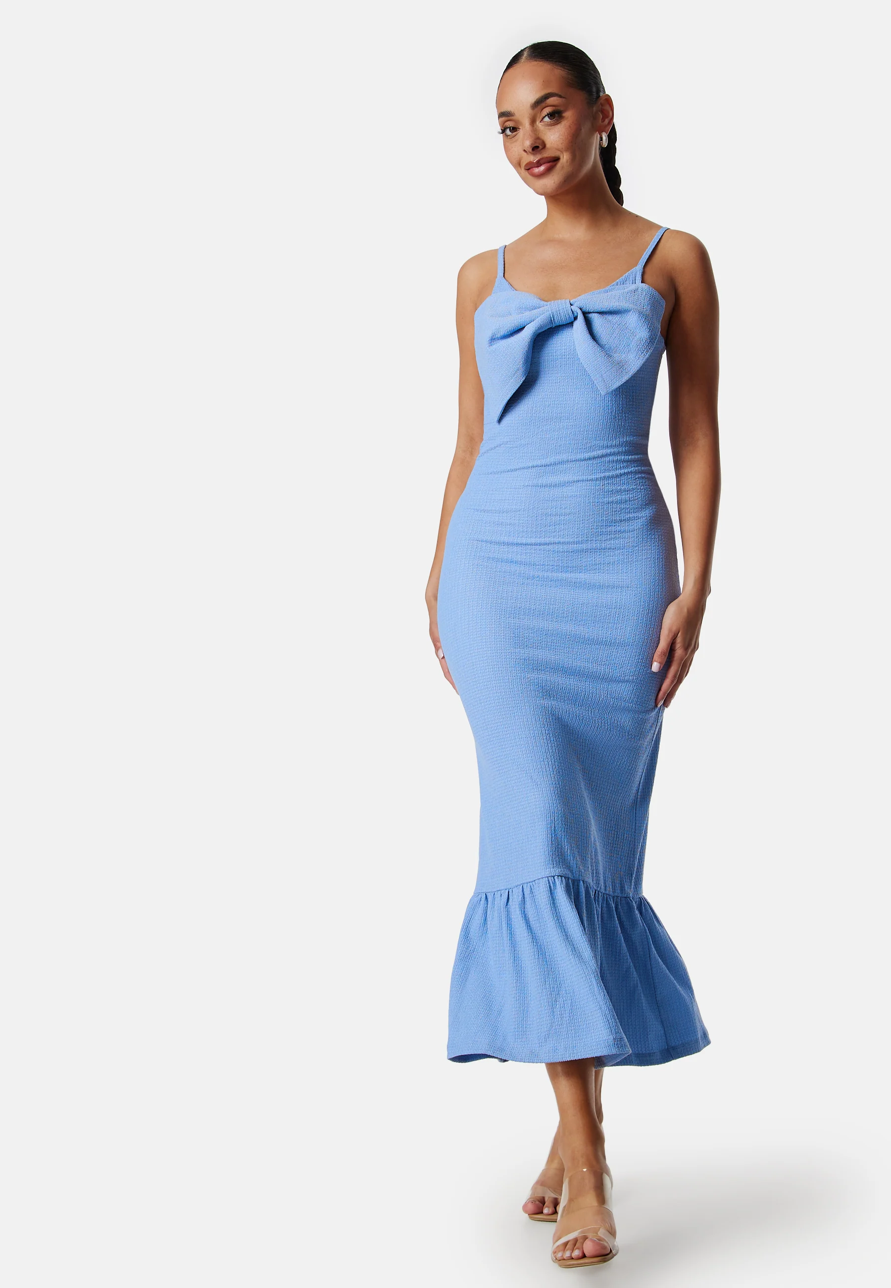 Bow Strap Midi Dress
