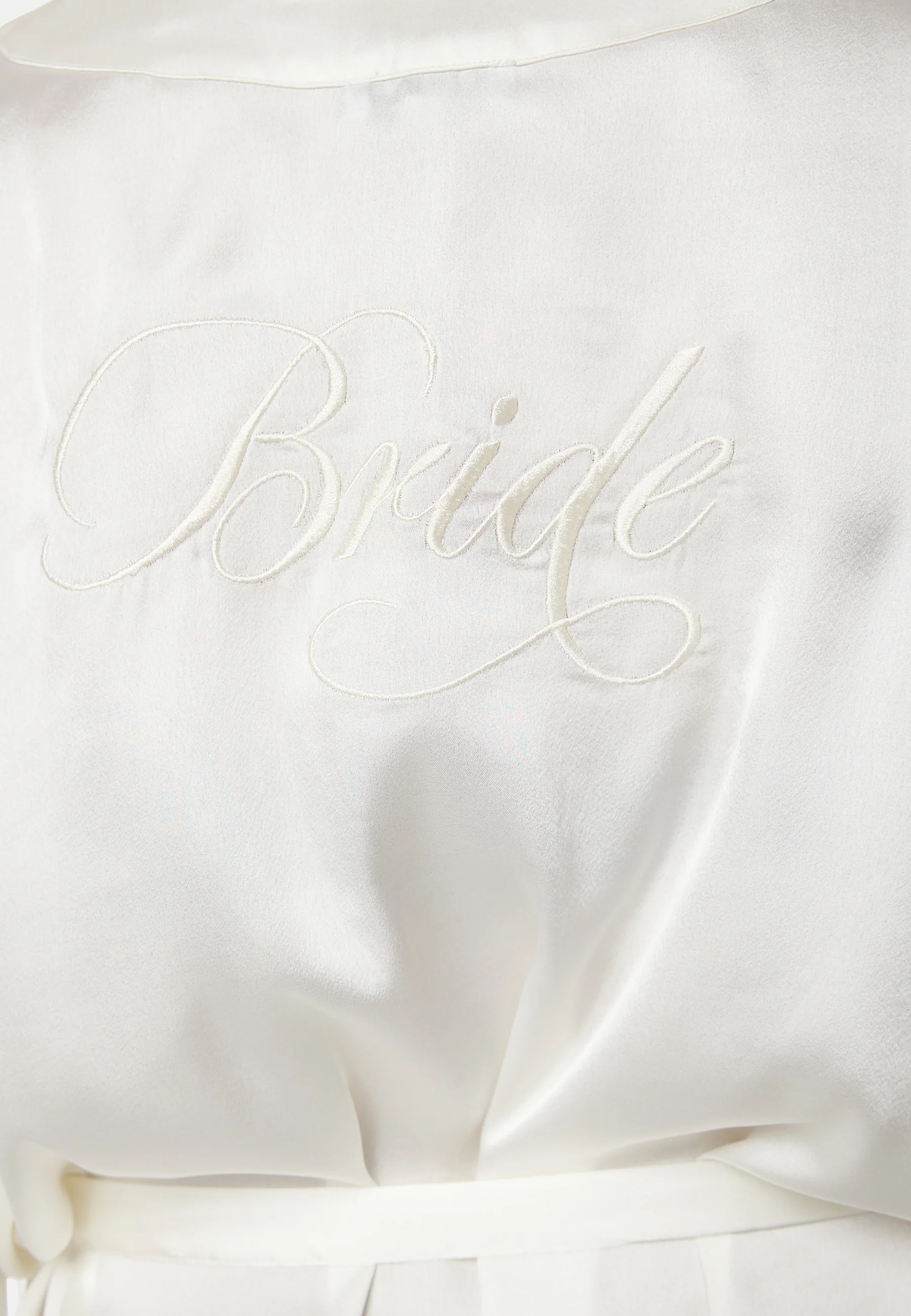 Bride Satin Kimono Robe - Image 4
