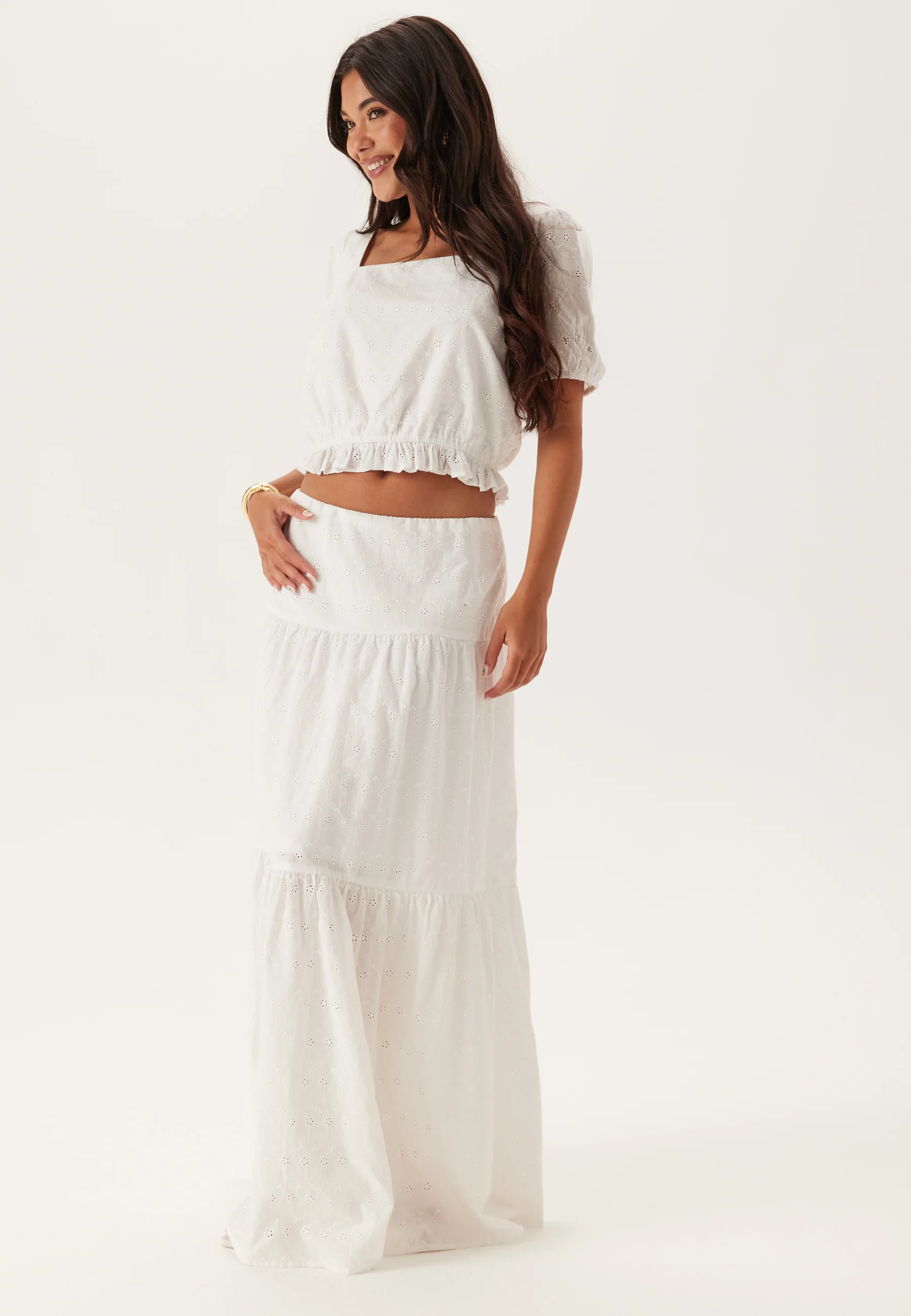 Broderie Anglaise Short Sleeve Blouse - Image 3