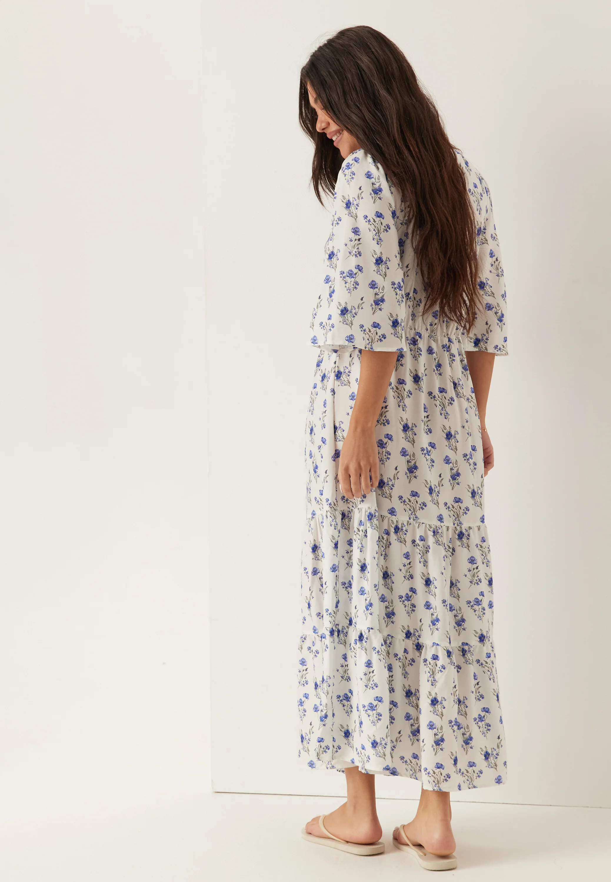 Butterfly Sleeve Maxi Dress - Image 3