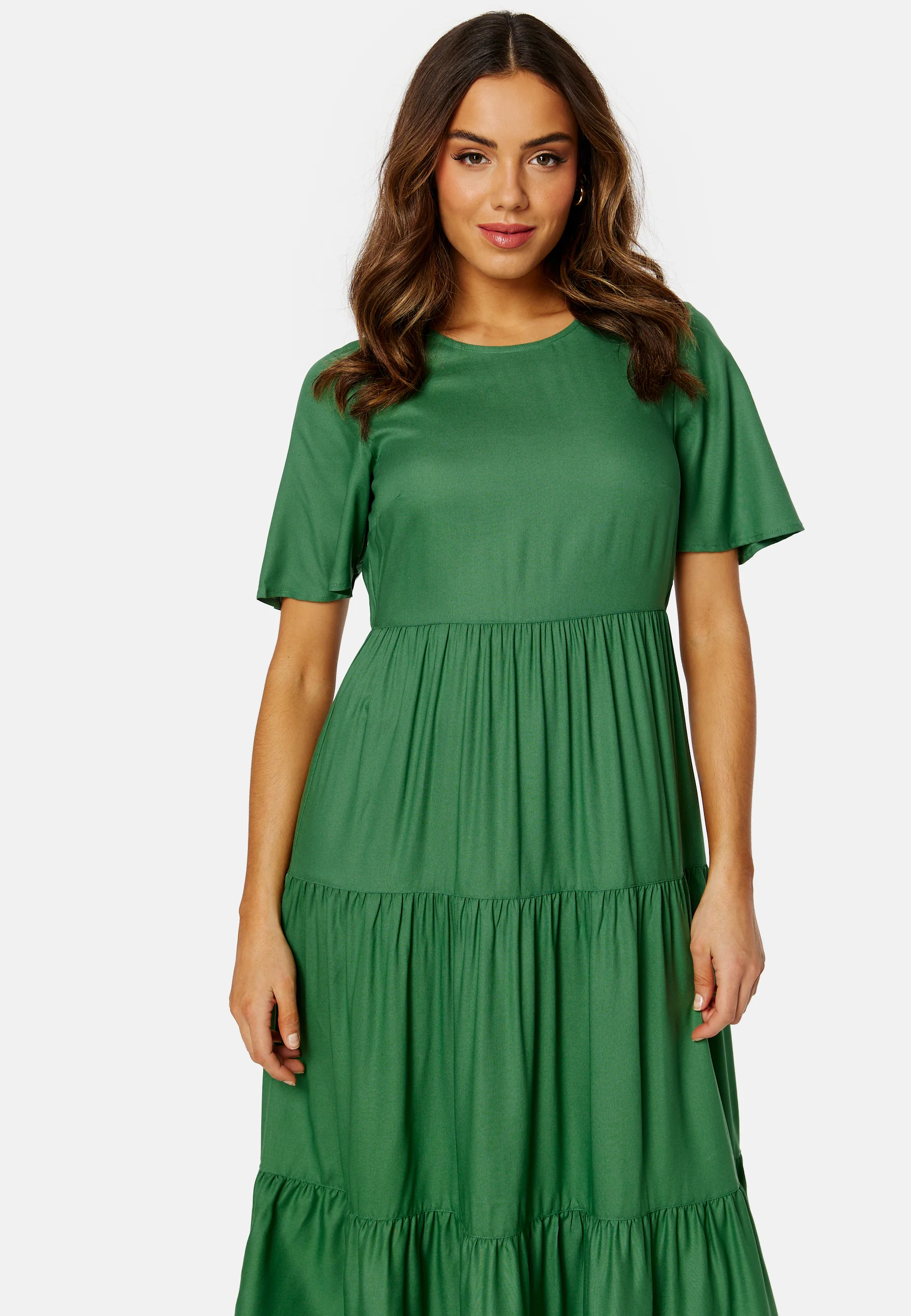 Butterfly Sleeve Viscose Midi Dress - Image 3
