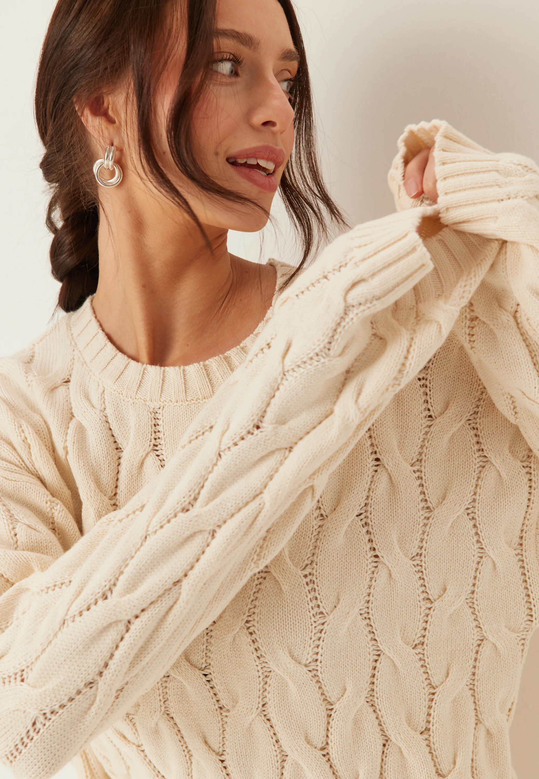 Cable Knitted Sweater - Image 5