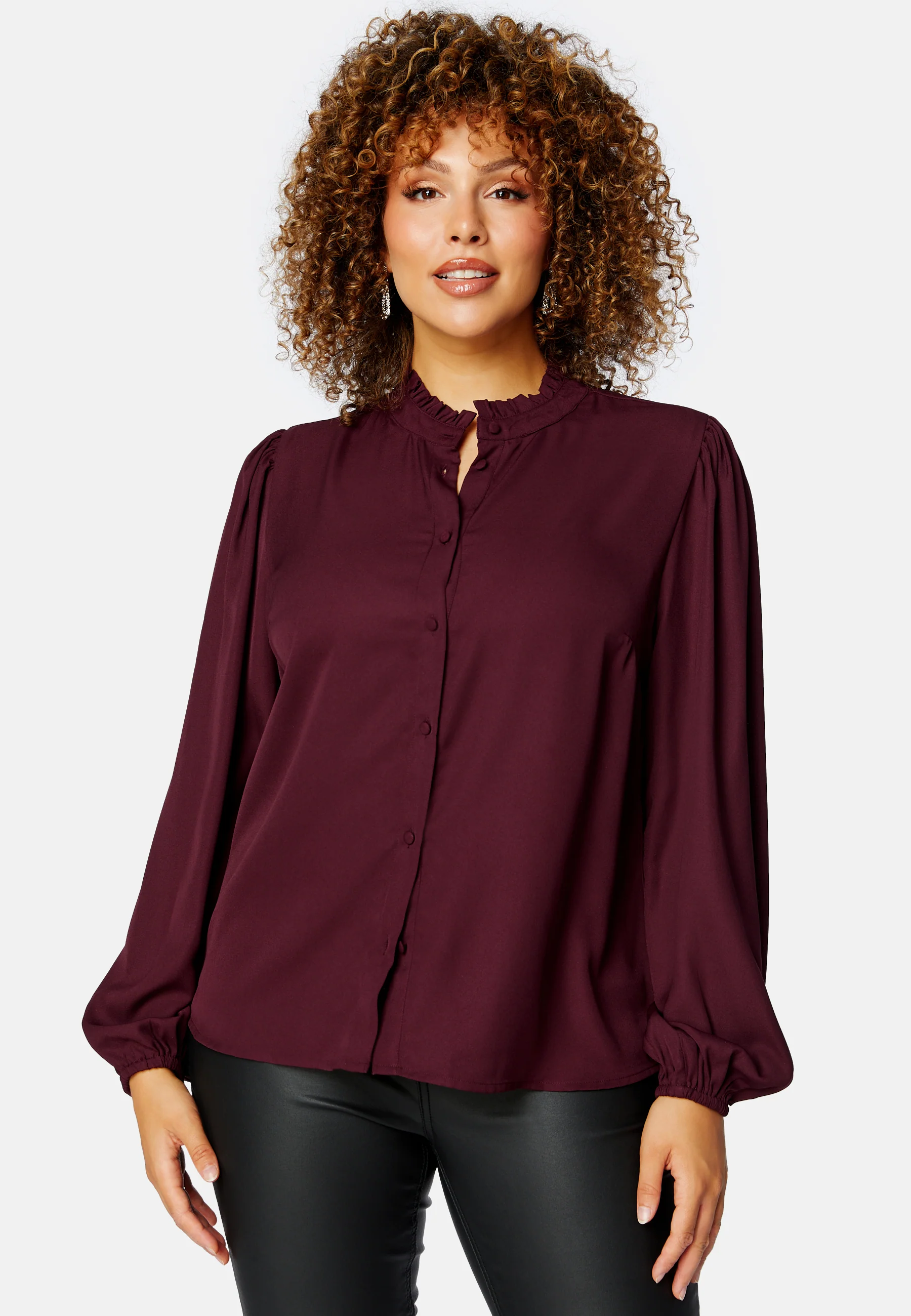 Celine Frill Collar Blouse - Image 10