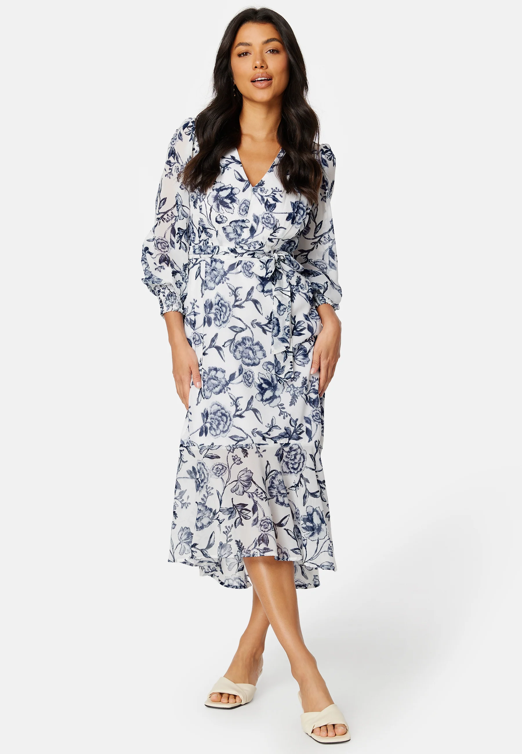 Danessa midi Puff Sleeve Dress - Image 5