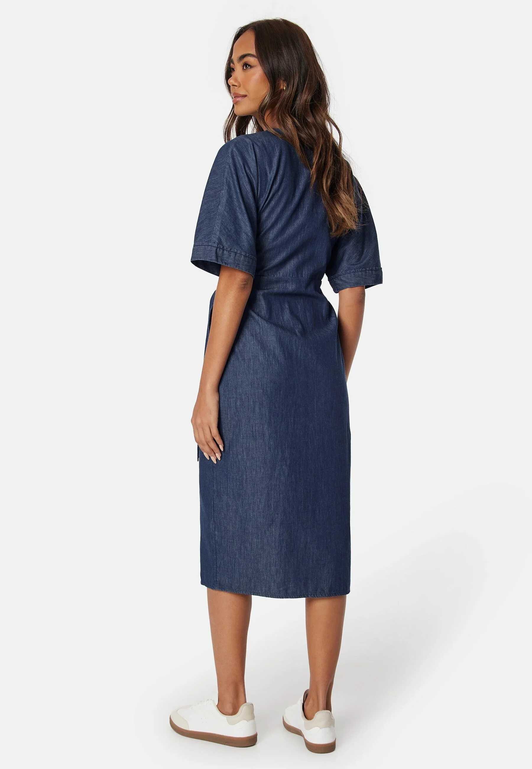 Denim Wrap Dress - Image 2