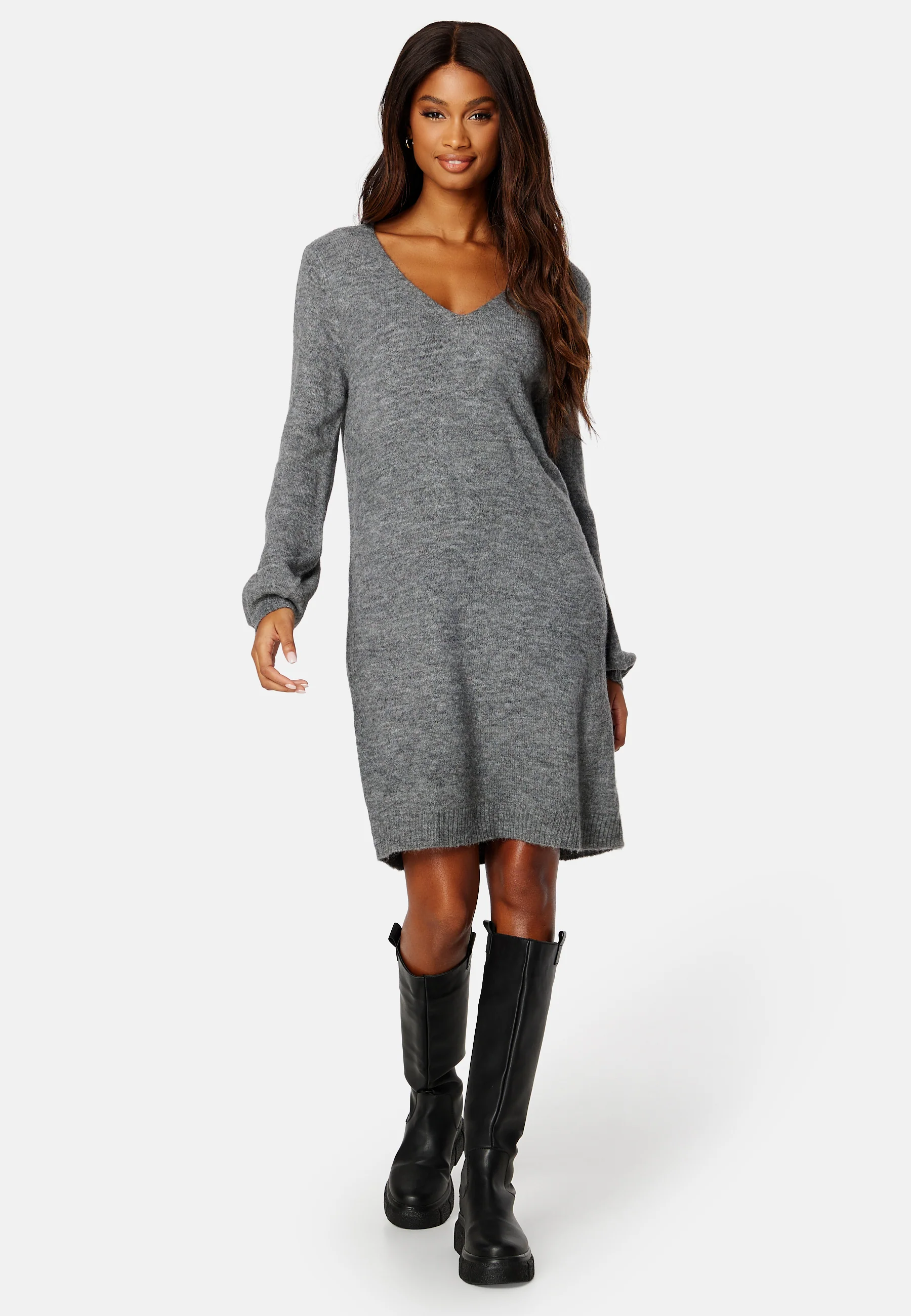 Elanora L/S V-Neck Dress - Image 2