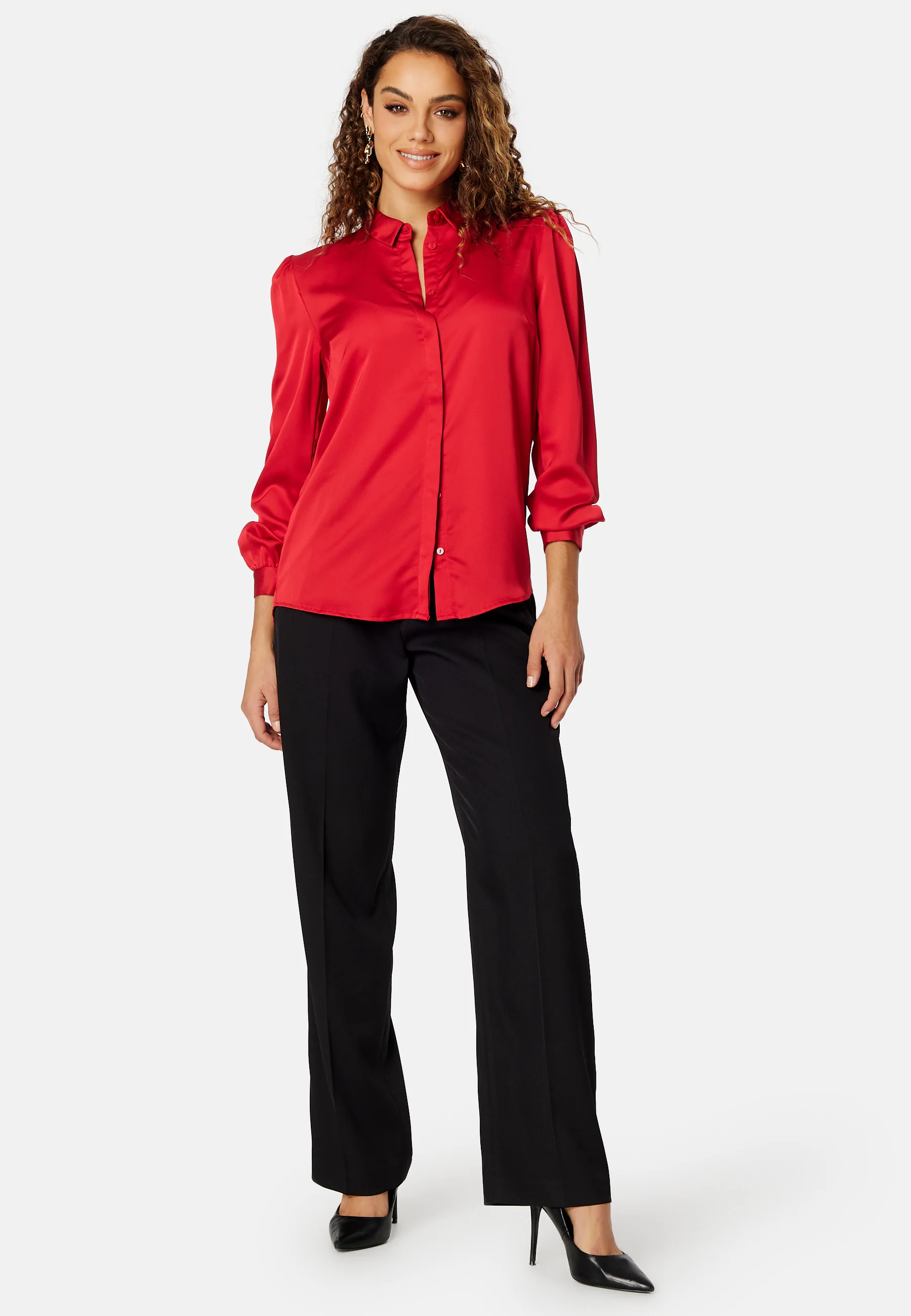 Ellette Satin L/S Shirt - Image 2