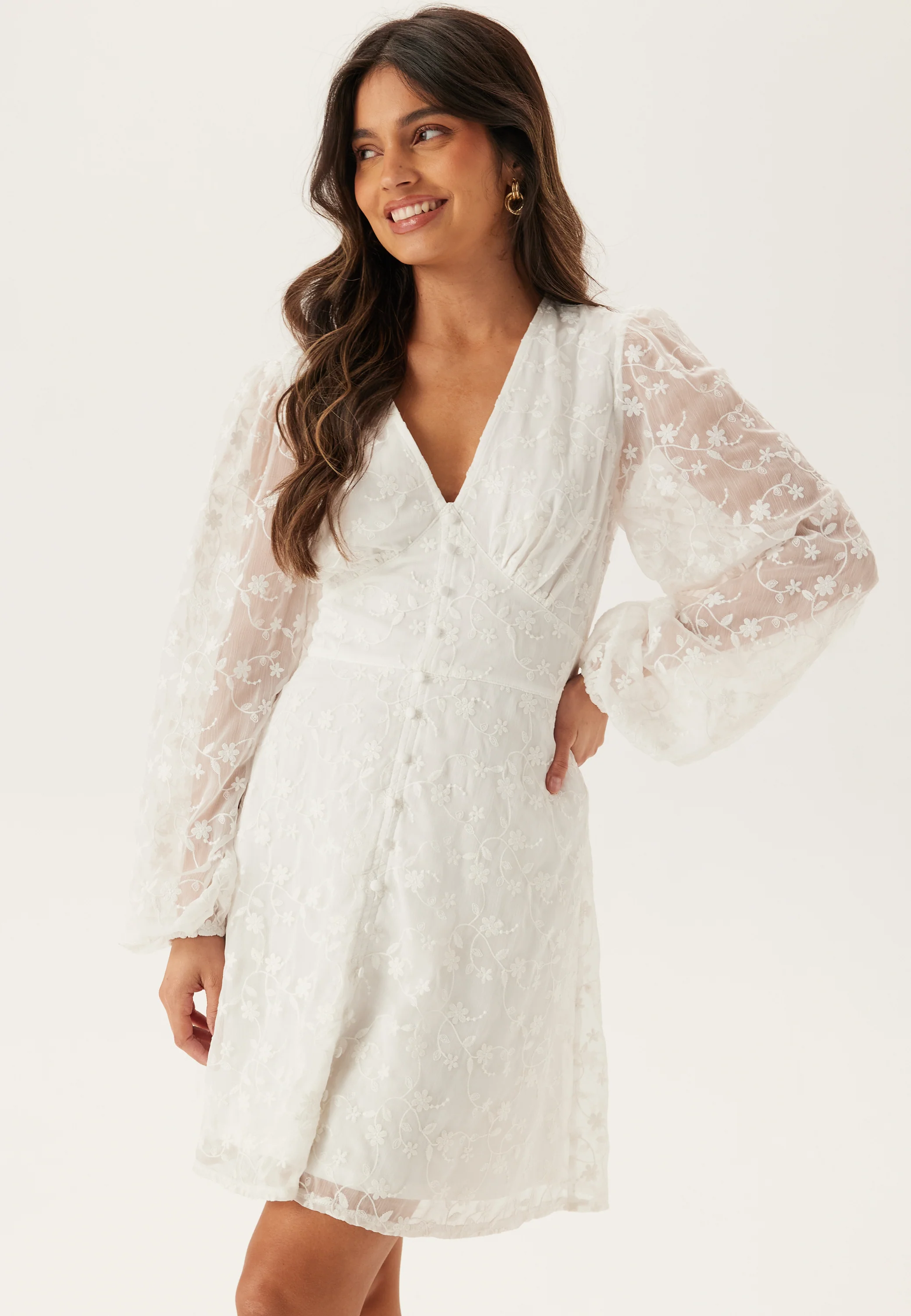 Embroidered Short Dress