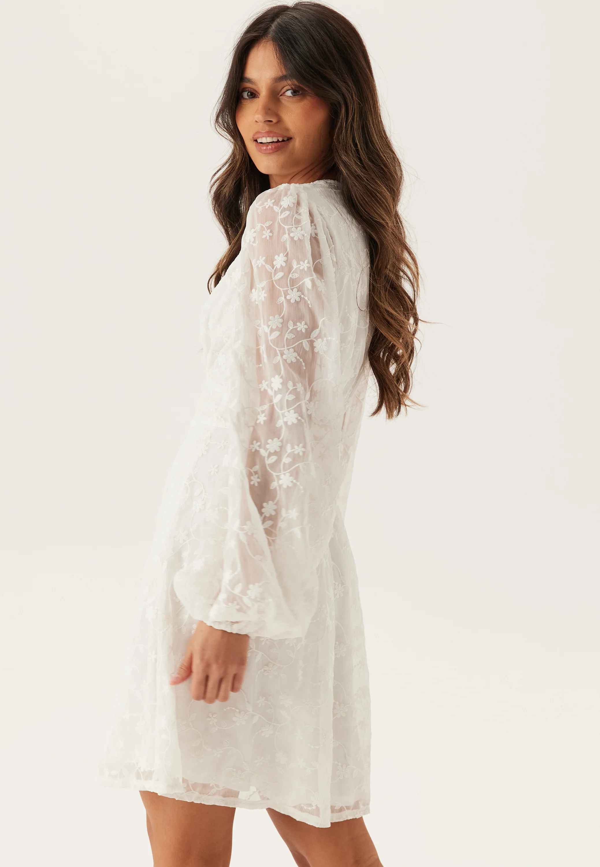 Embroidered Short Dress - Image 2