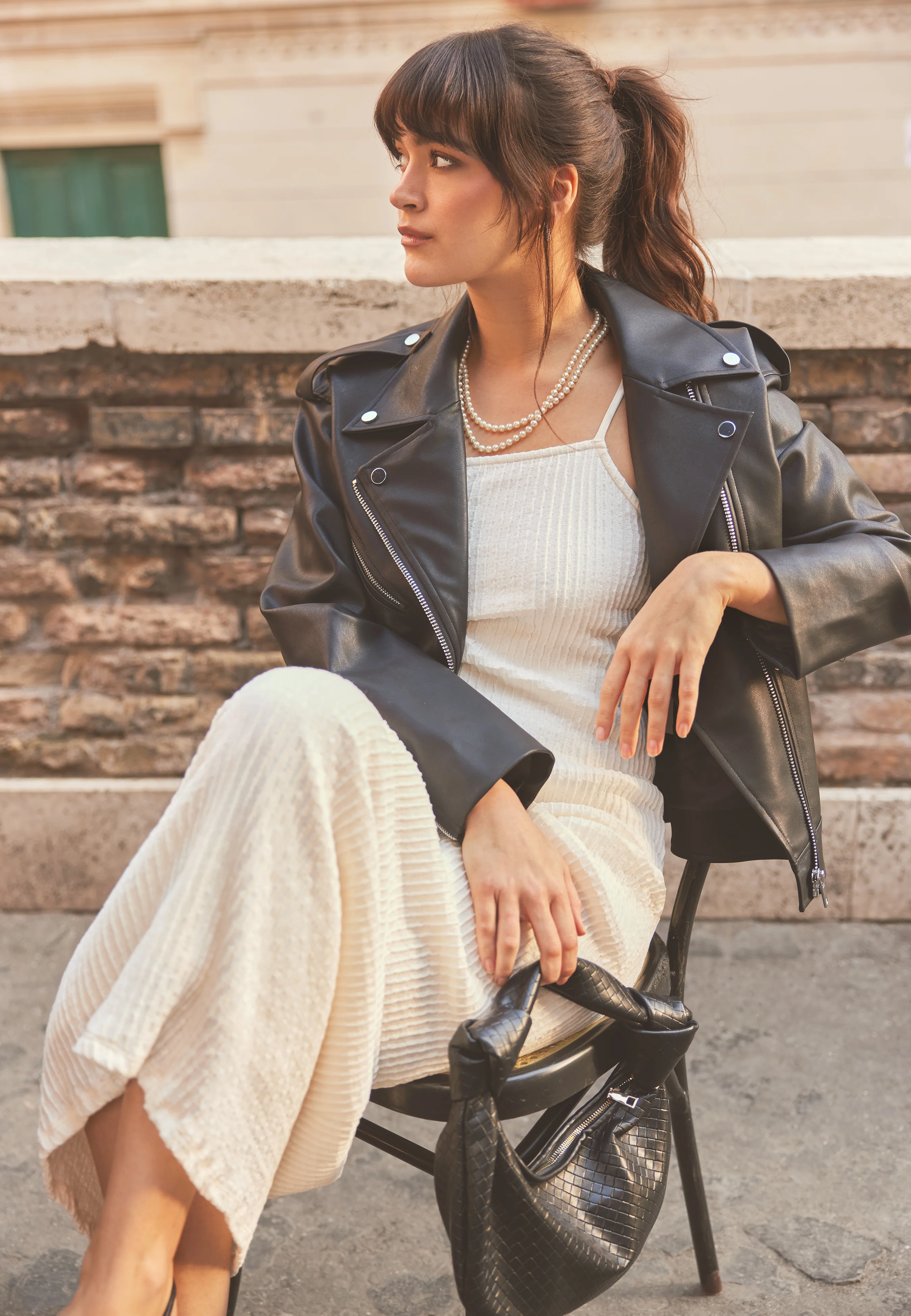 Faux Leather PU Biker Jacket - Image 8