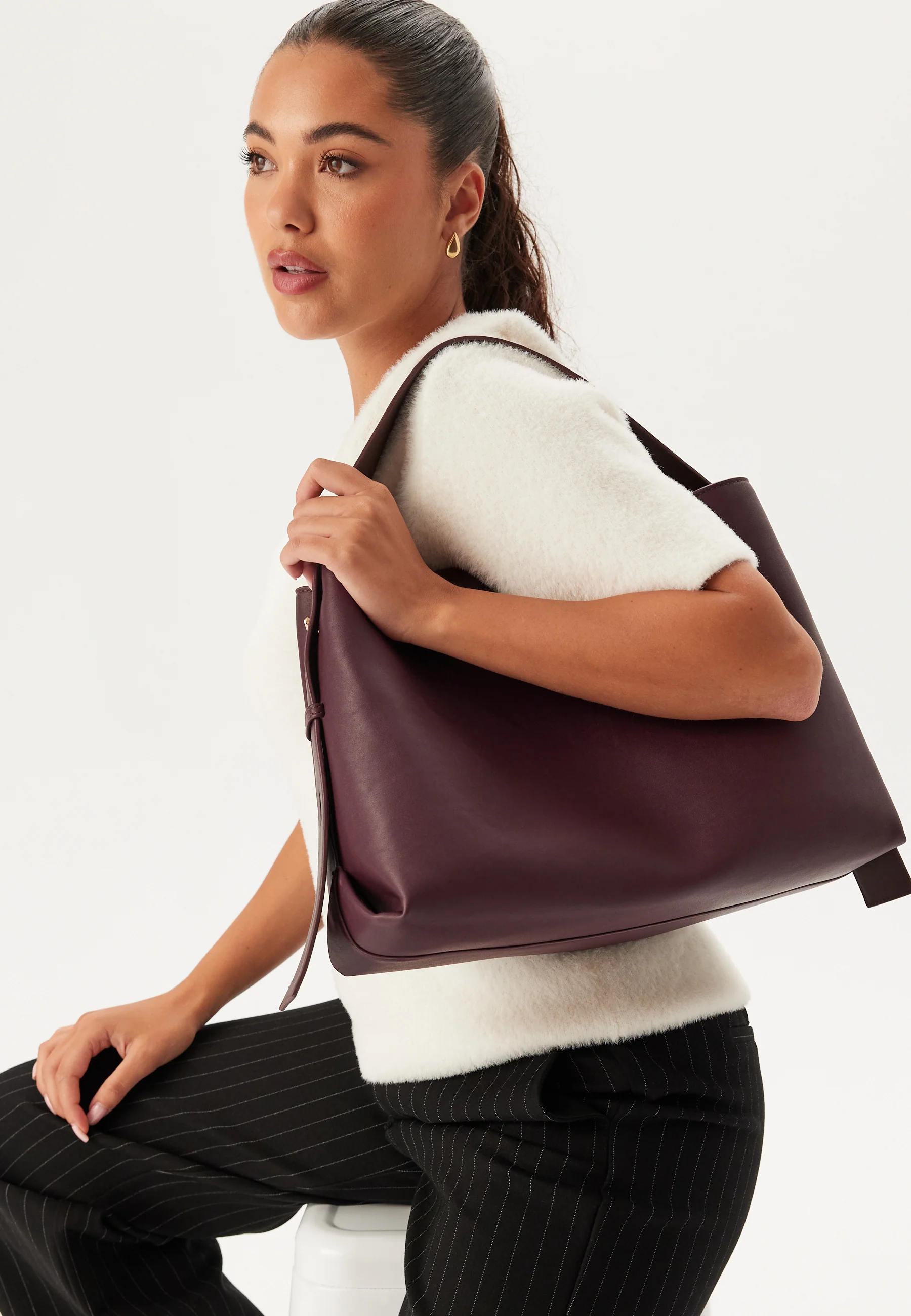 Faux Leather Tote Bag - Image 2