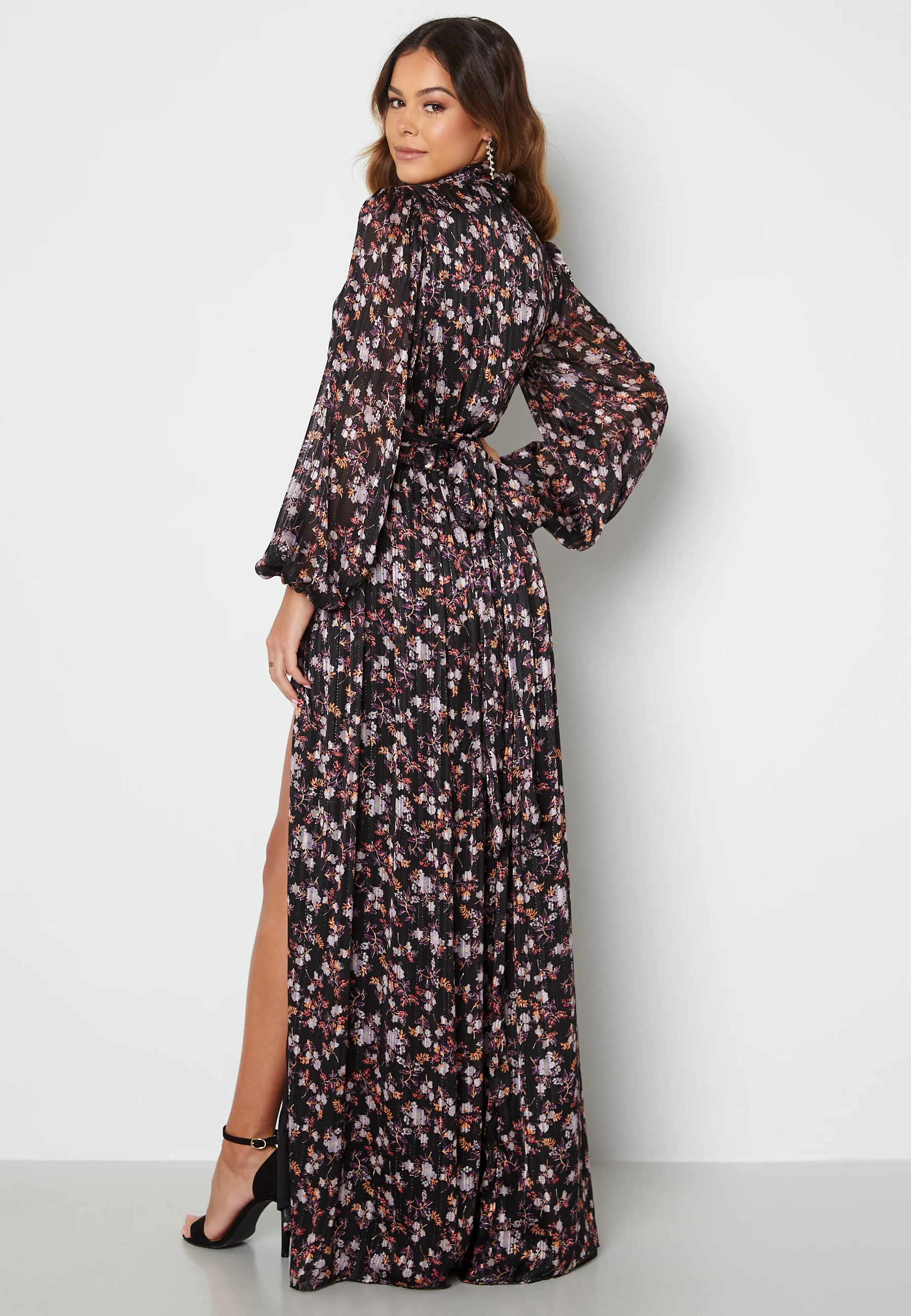 Floral Deep V Maxi Dress - Image 2