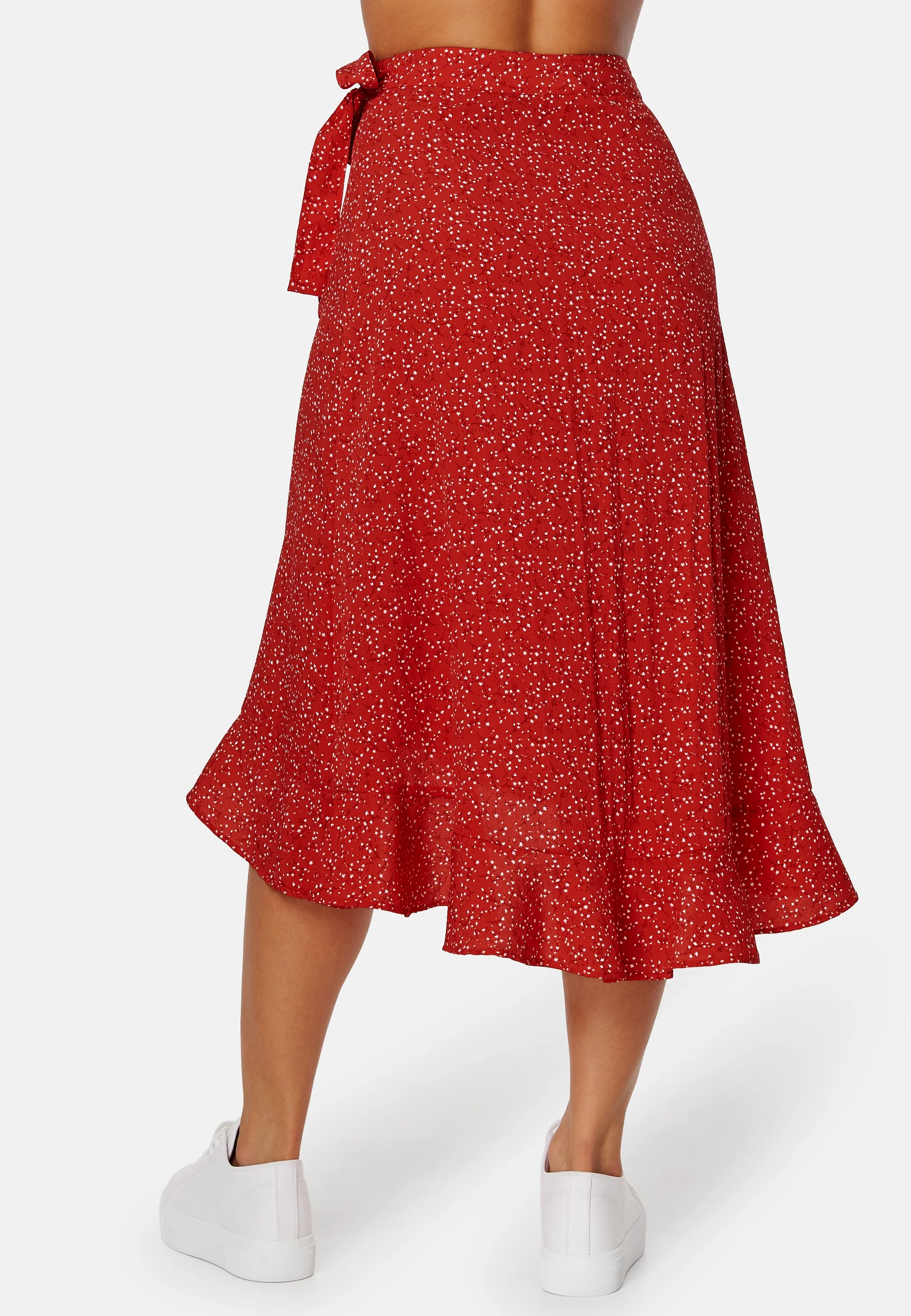 Flounce Midi Wrap Skirt - Image 3