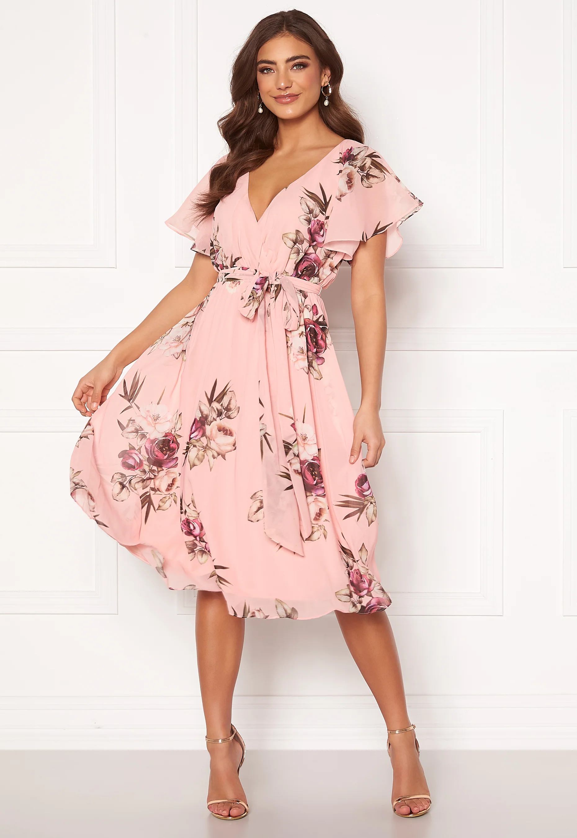 Flutter Floral Midi Dress - Image 3