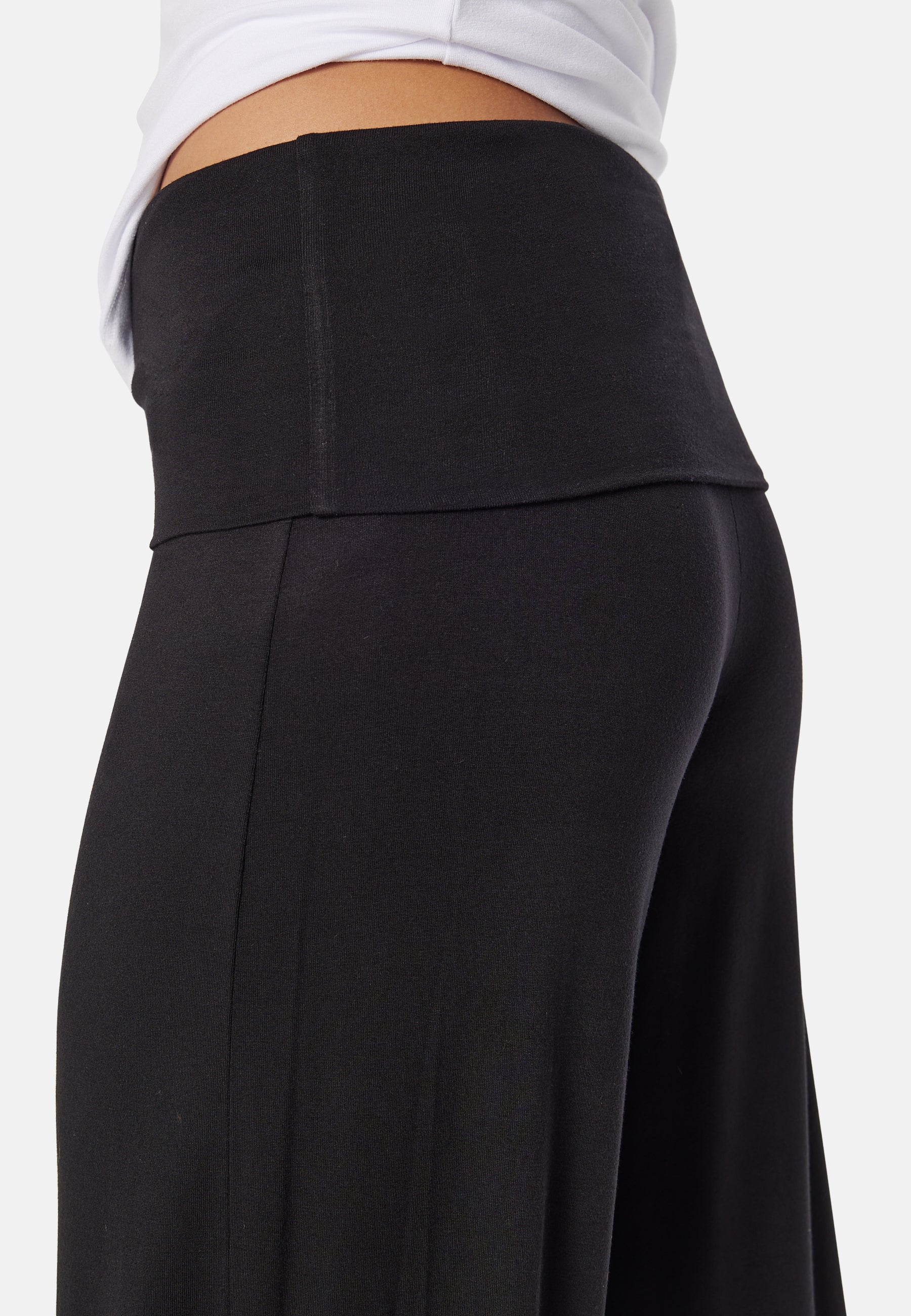 Fold Over Wide Trousers - Image 3