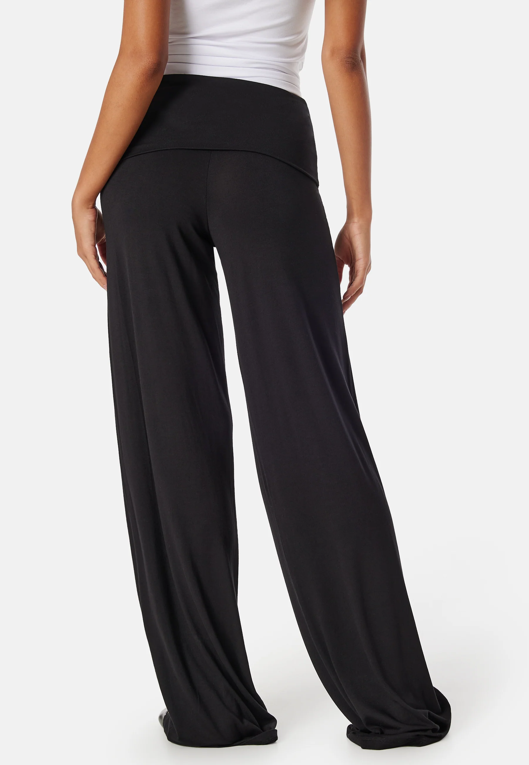 Fold Over Wide Trousers - Image 4