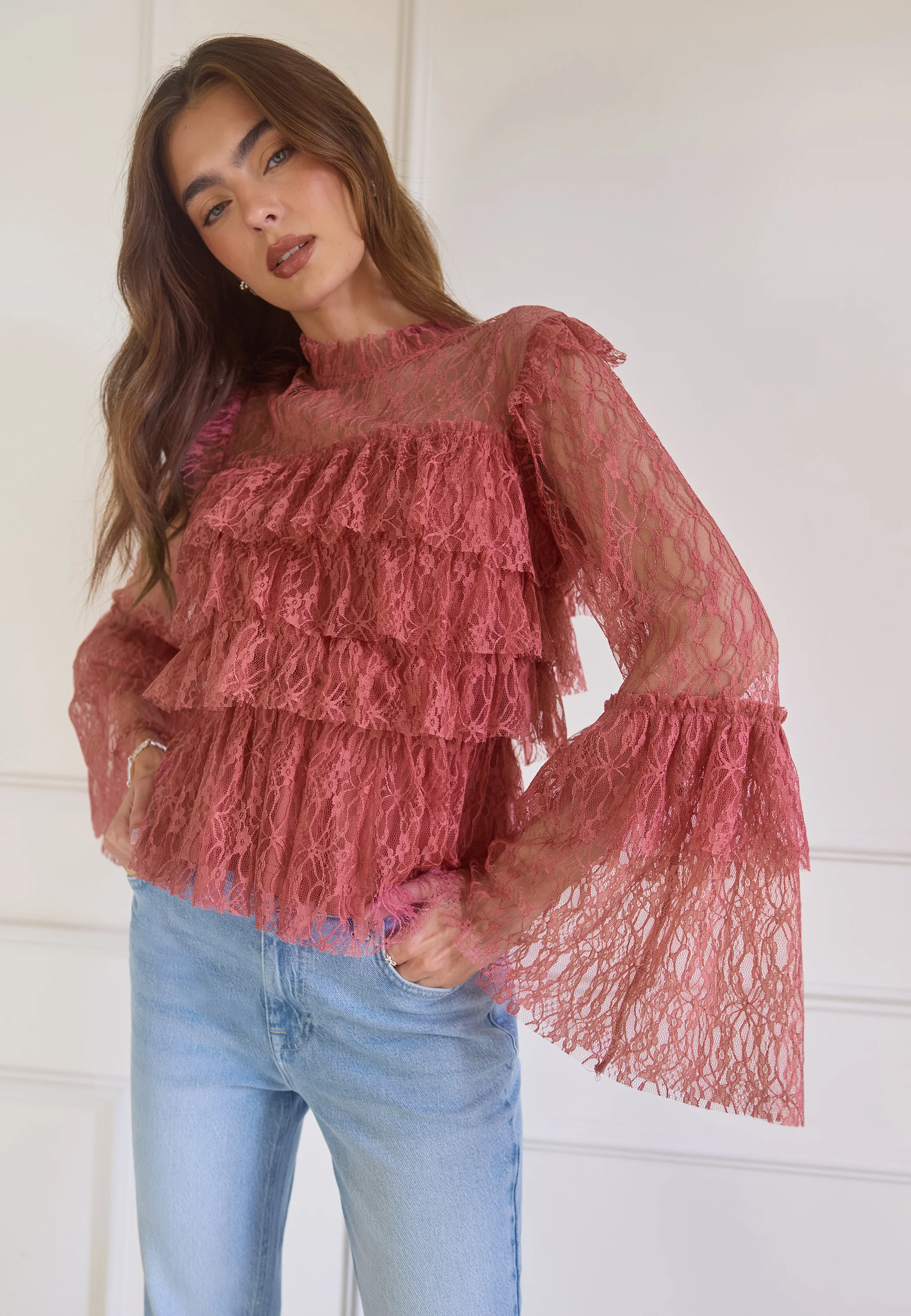Frill Lace Blouse - Image 3