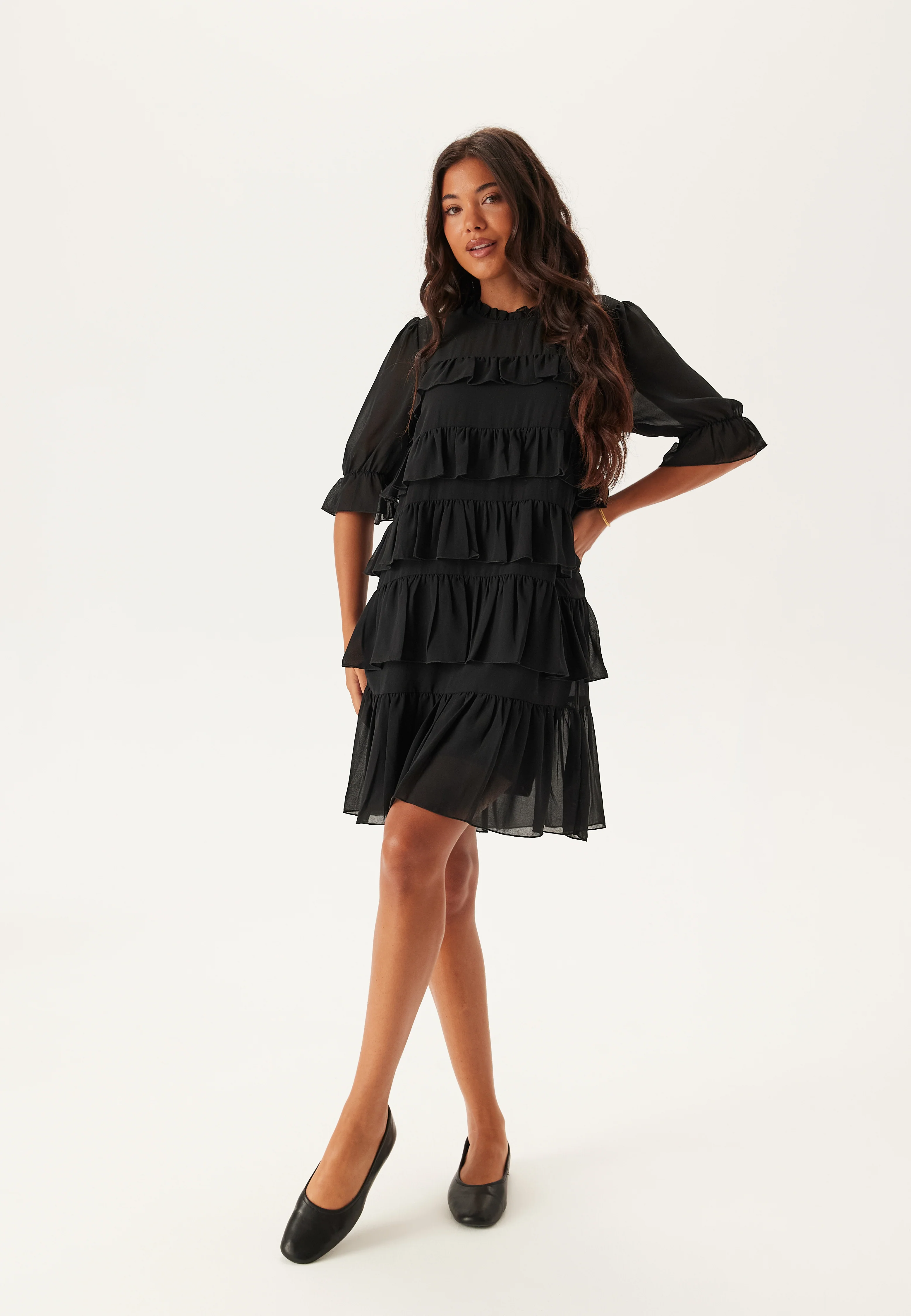 Frill Short Dress - Image 2