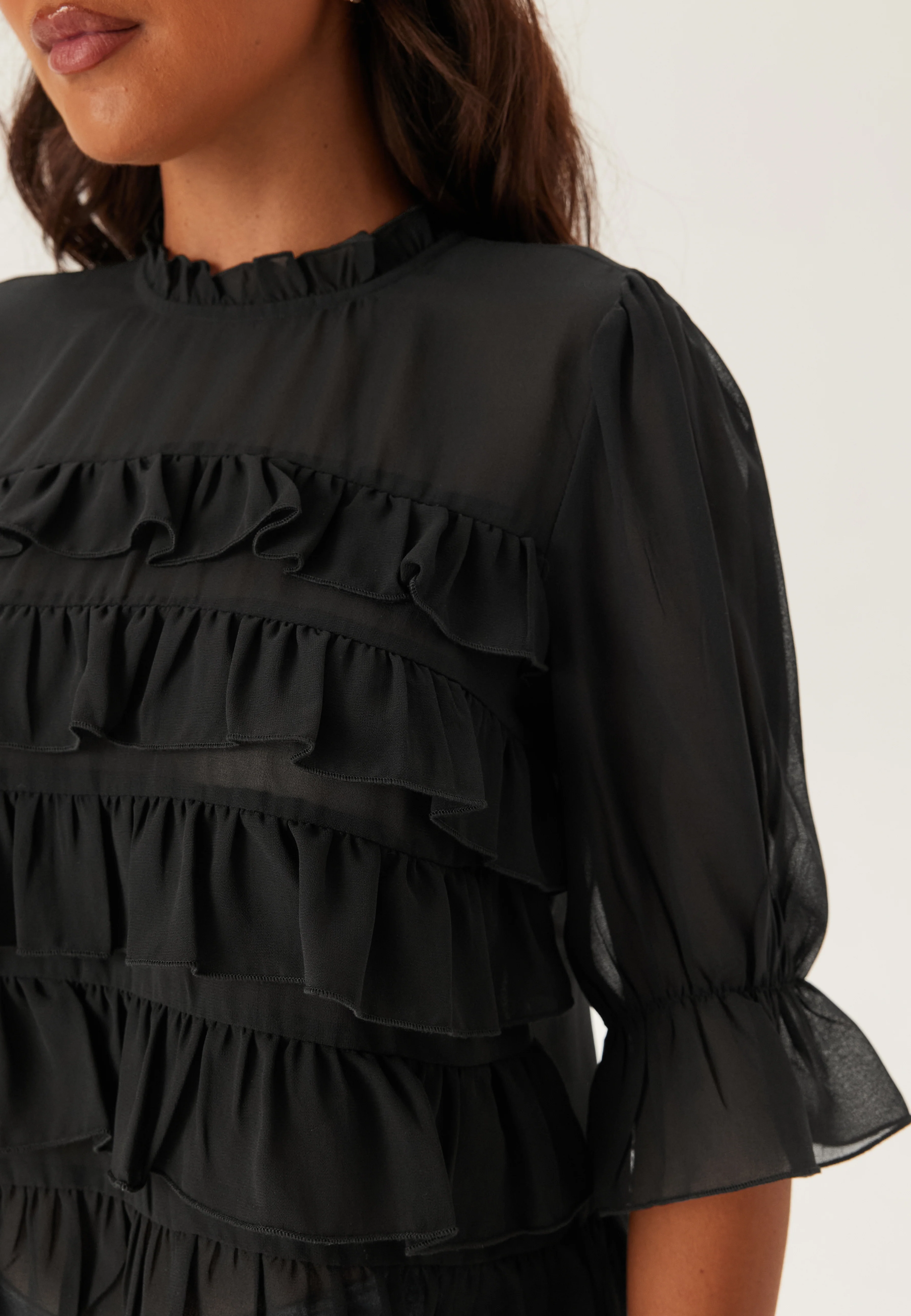 Frill Short Sleeve Blouse - Image 5