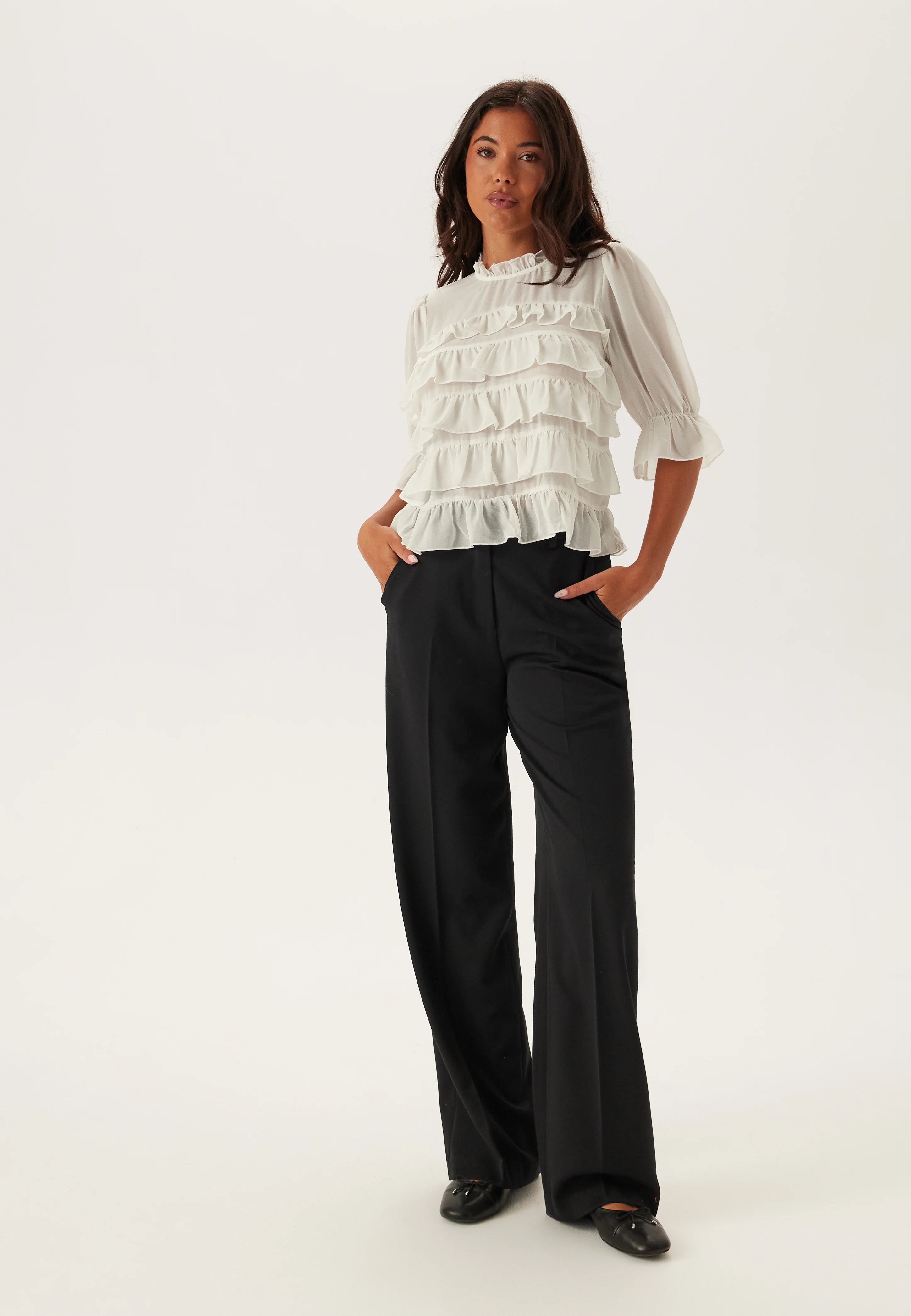 Frill Short Sleeve Blouse