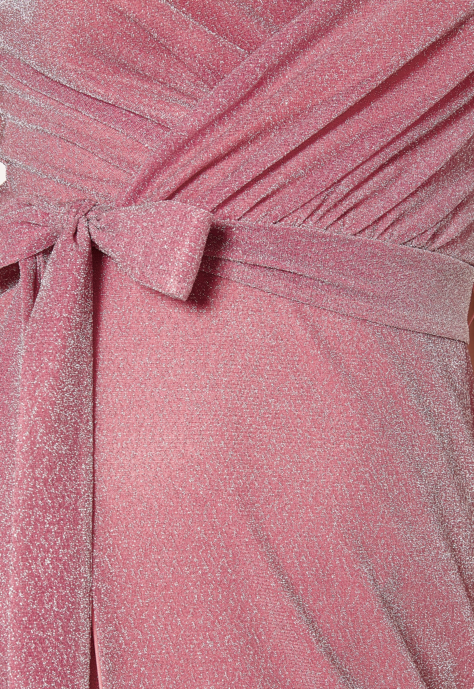 Glitter Wrap Front Maxi Dress - Image 4