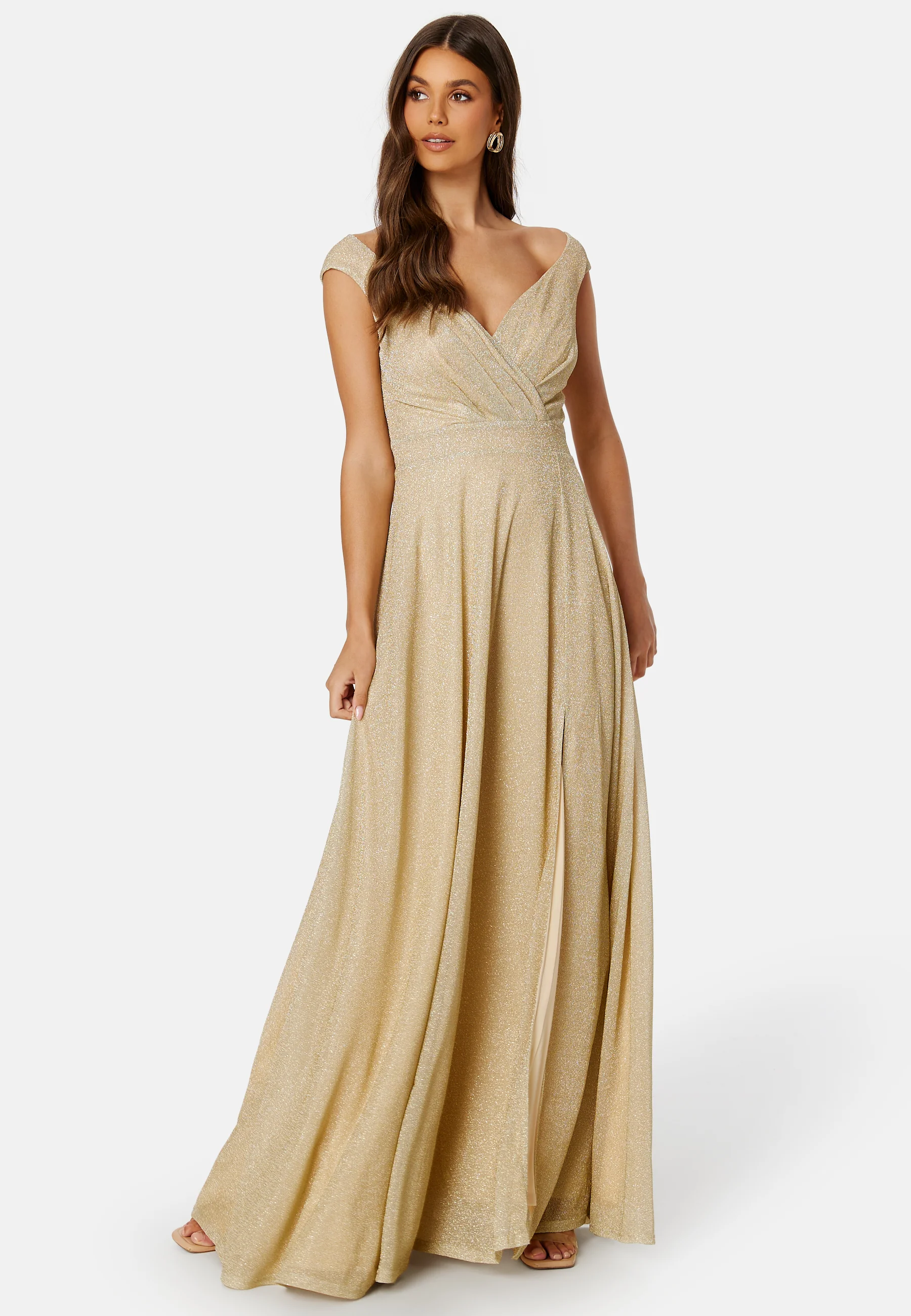 Glitter Wrap Maxi Dress - Image 2