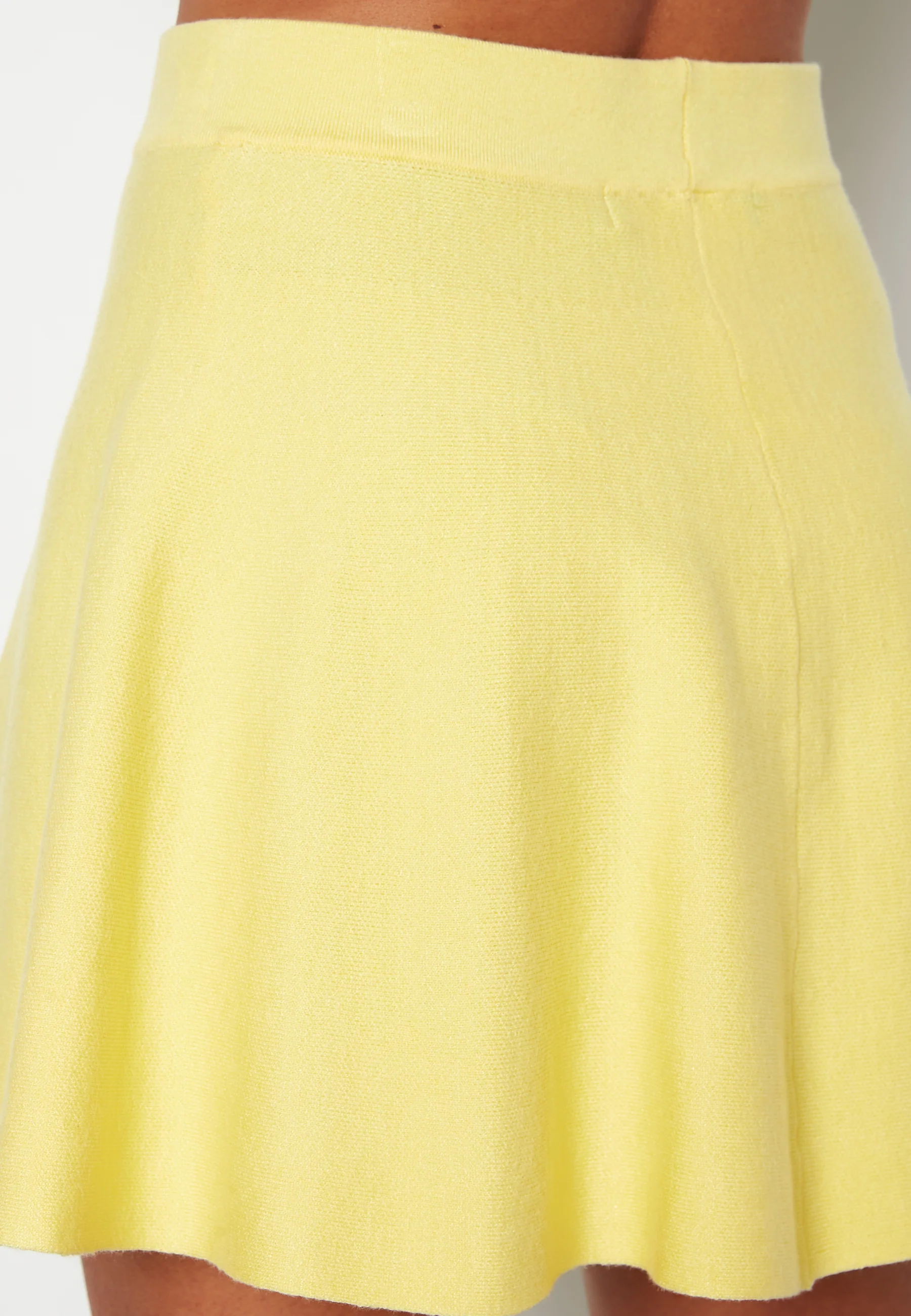 Gold Short Skater Skirt - Image 4