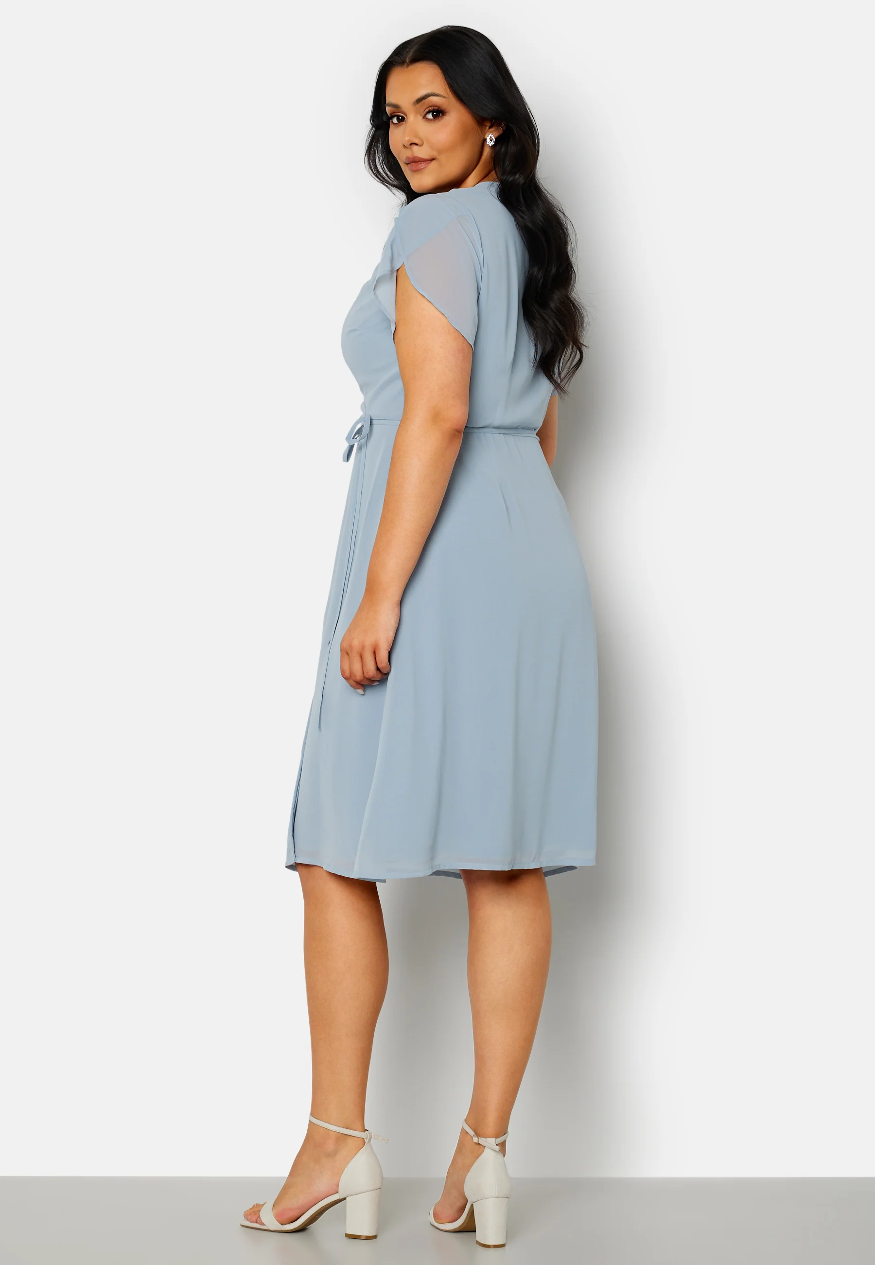 Grienne Wrap Midi Dress - Image 8