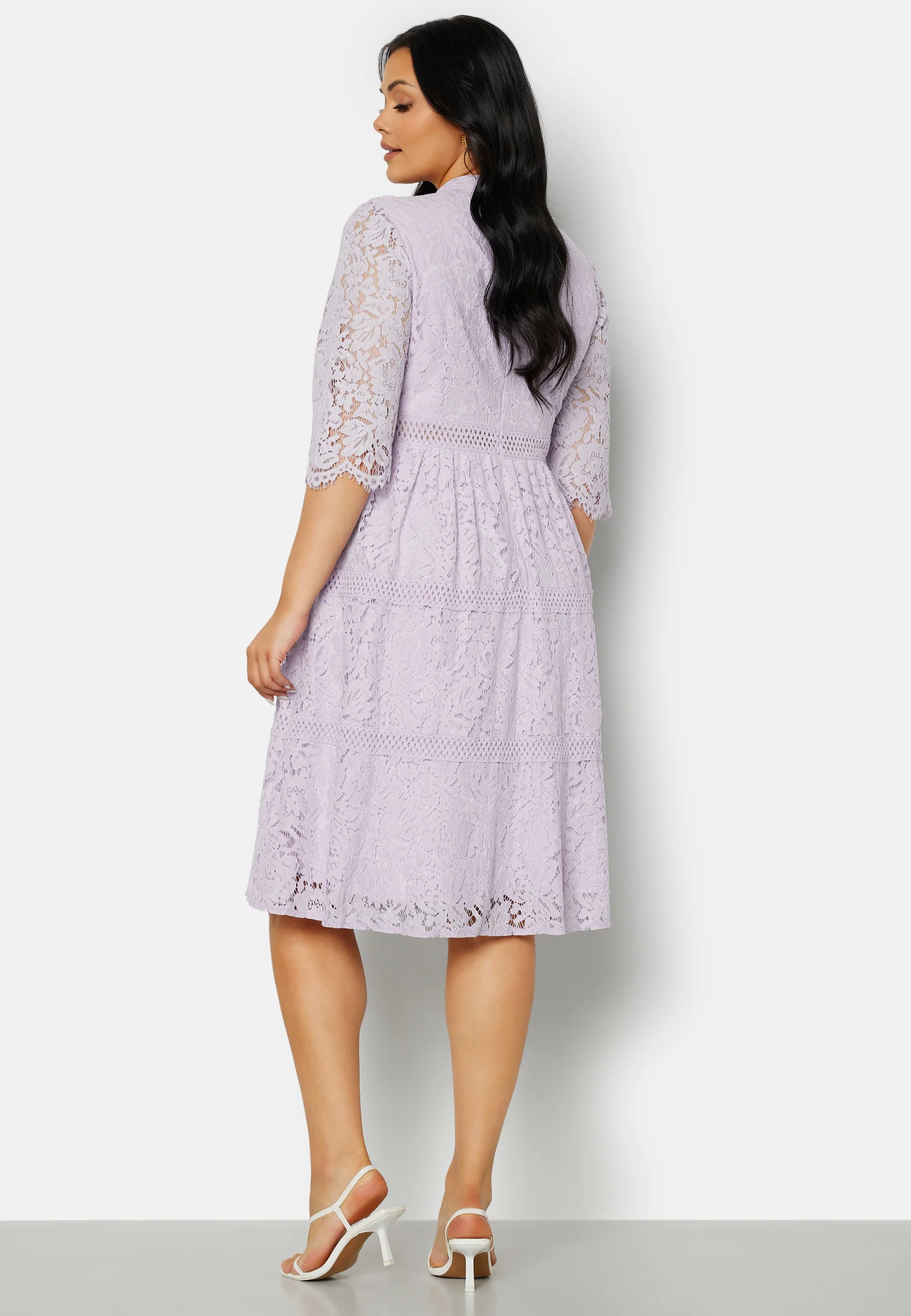 High Neck Lace Dress - Image 7