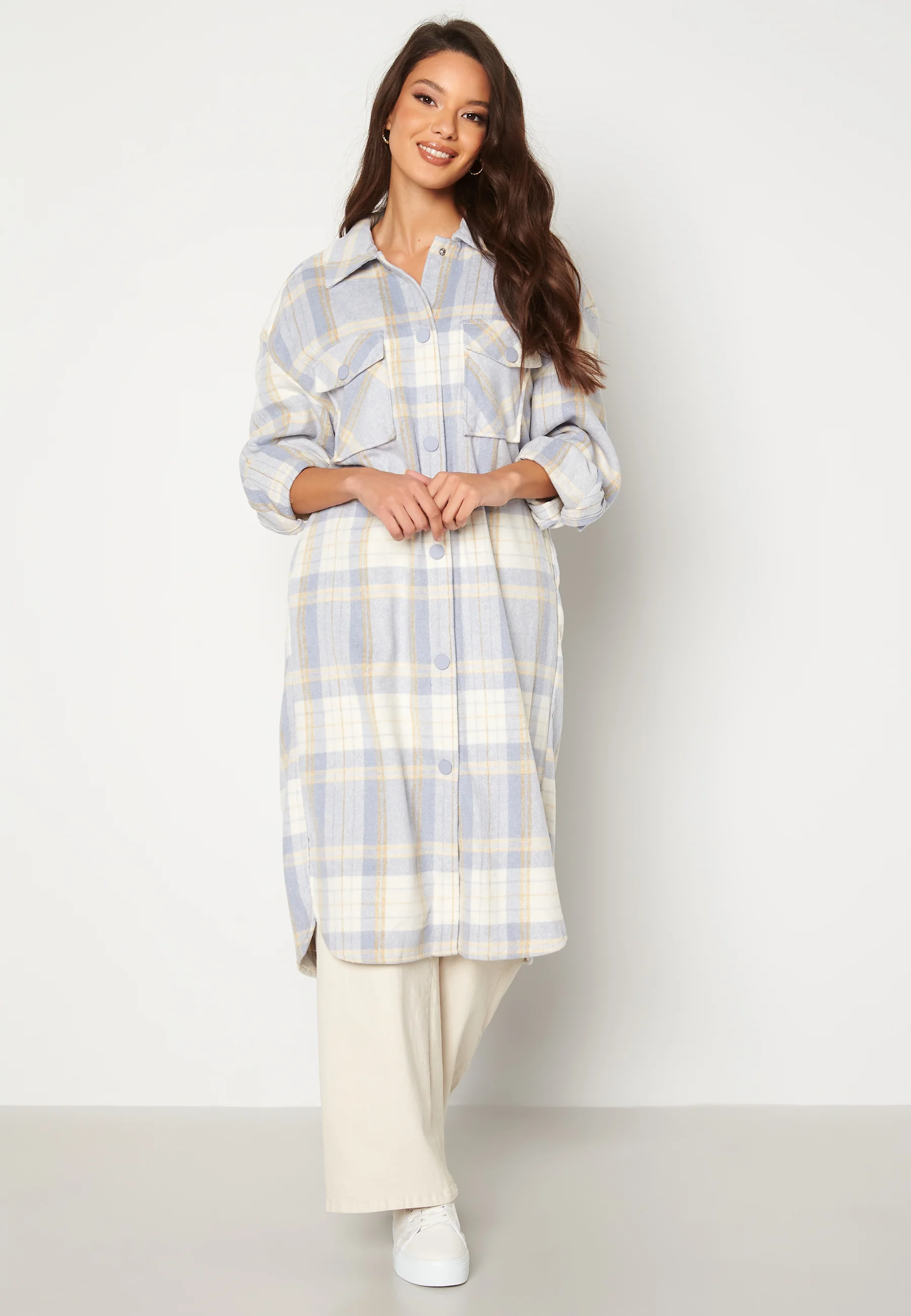 Houston Check Long Shaket - Image 3
