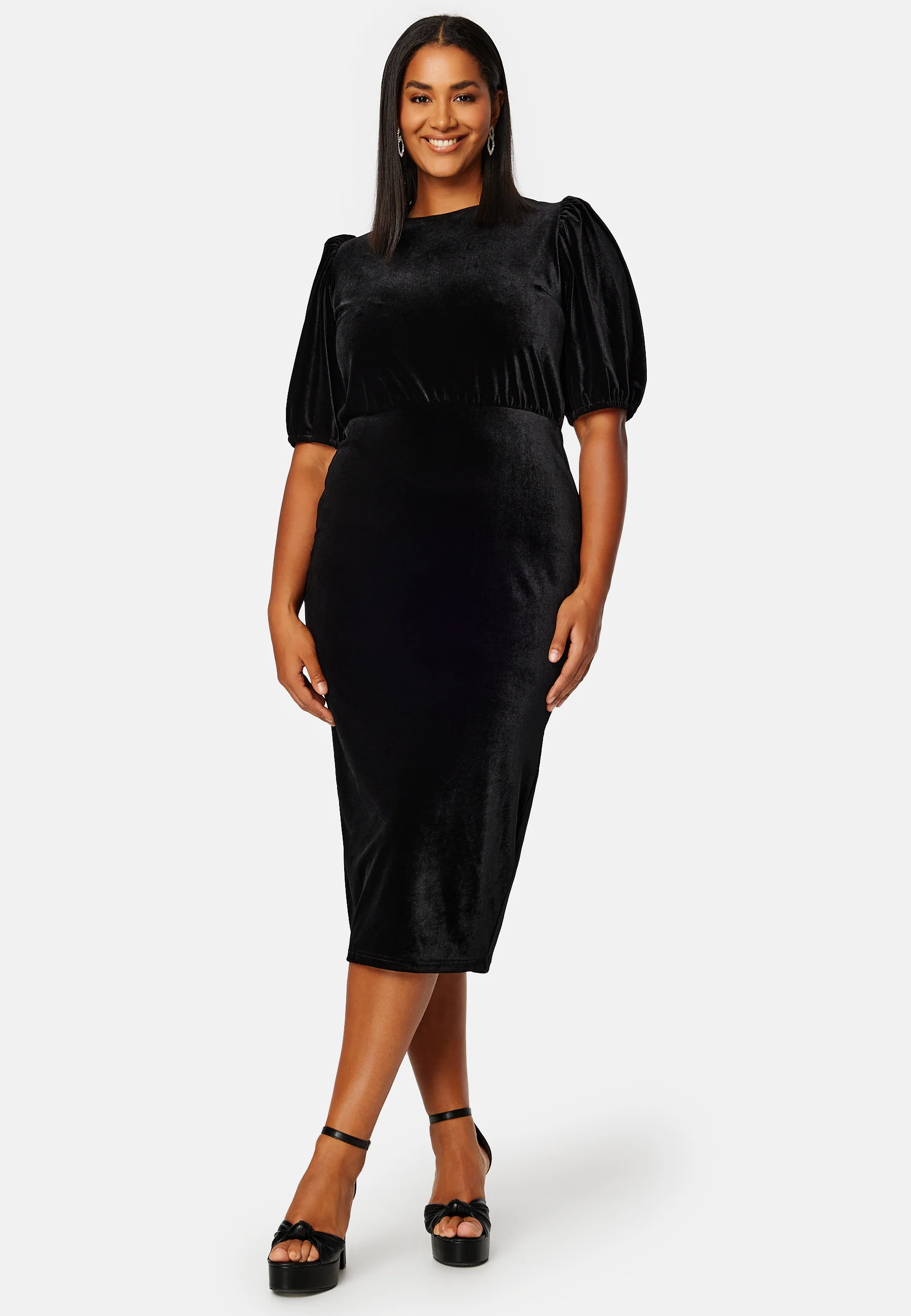 Irse Velvet Midi Dress - Image 10