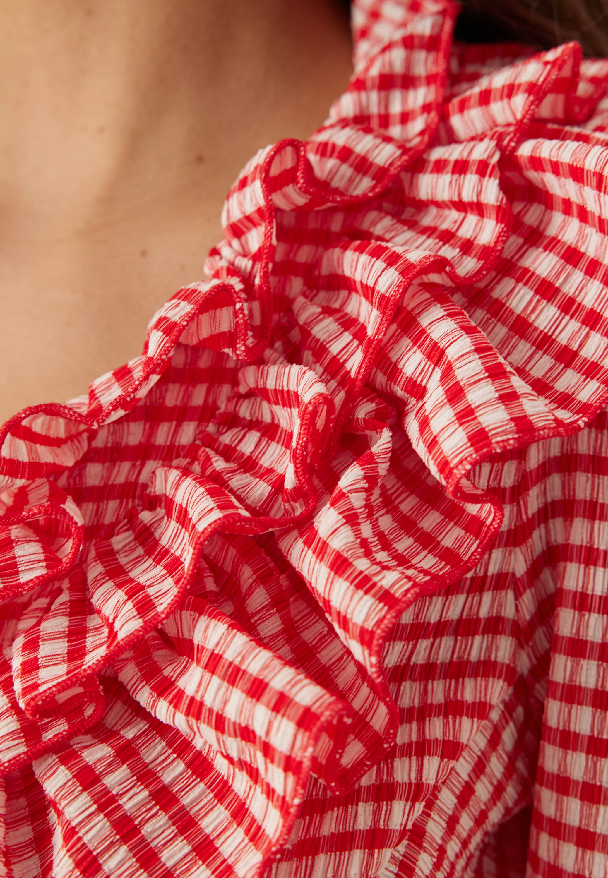 Jersey Frill Peplum Blouse - Image 5