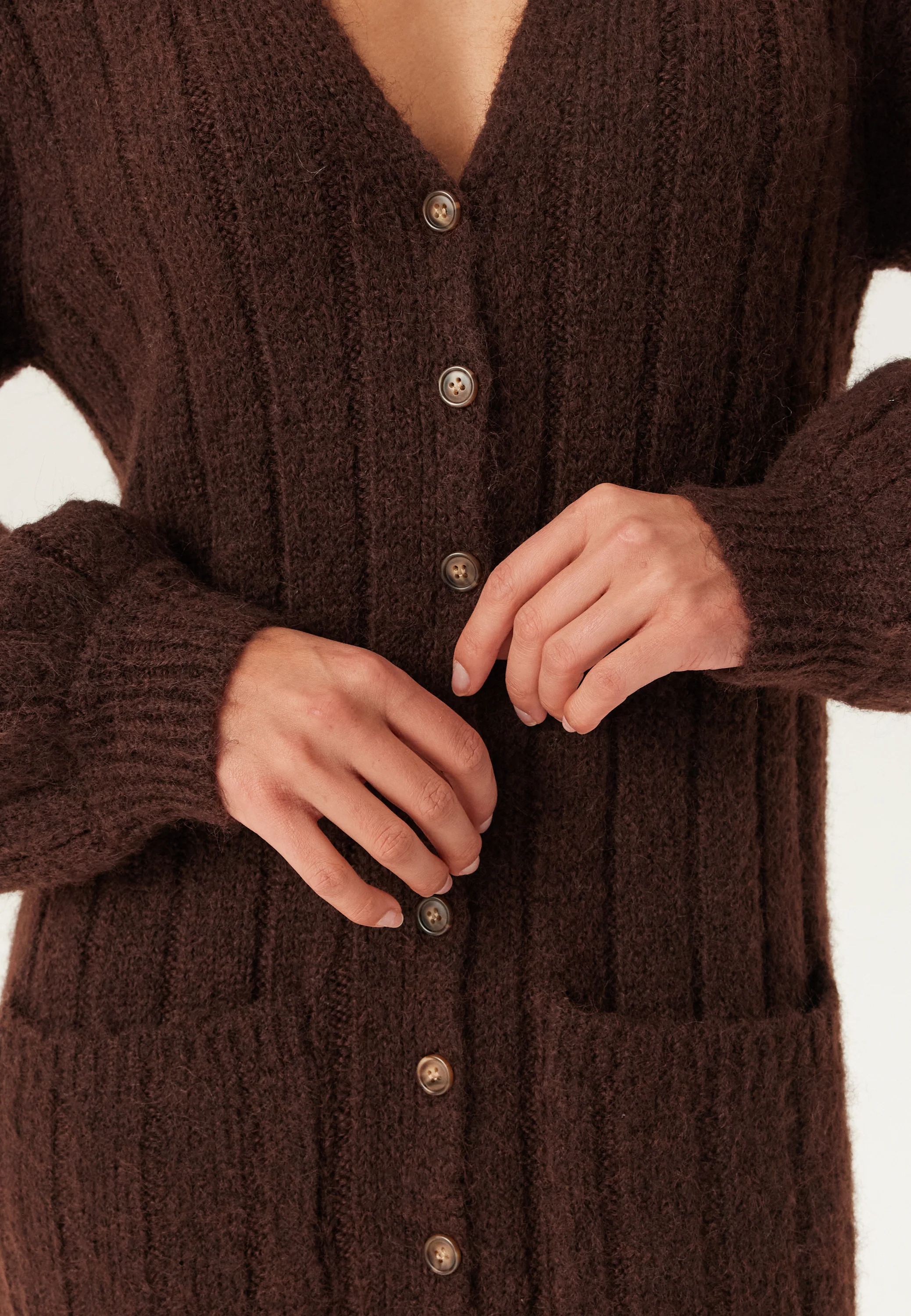 Knitted Cardigan Dress - Image 7