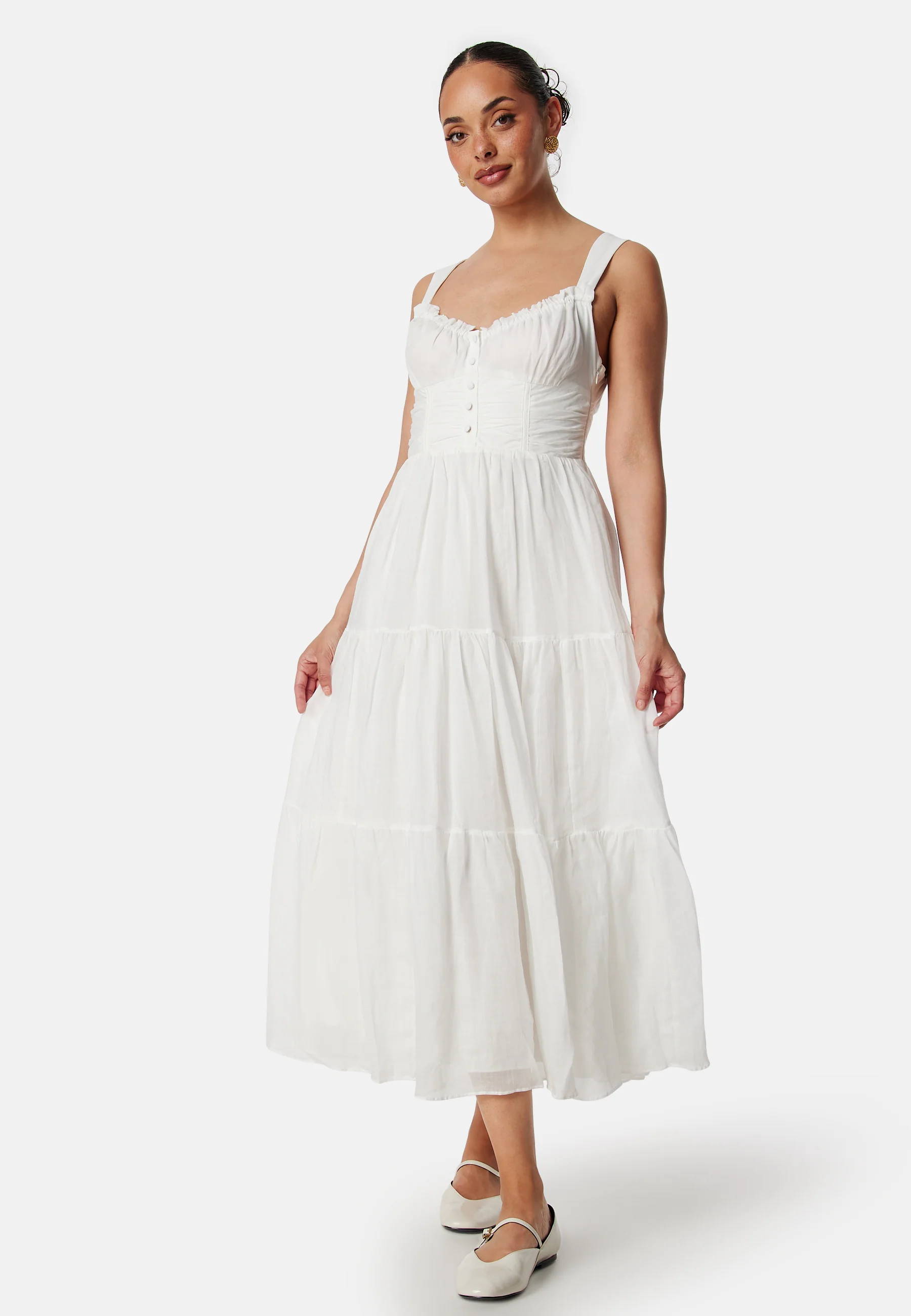 Lena Ruched Bodice Midaxi Dress - Image 2