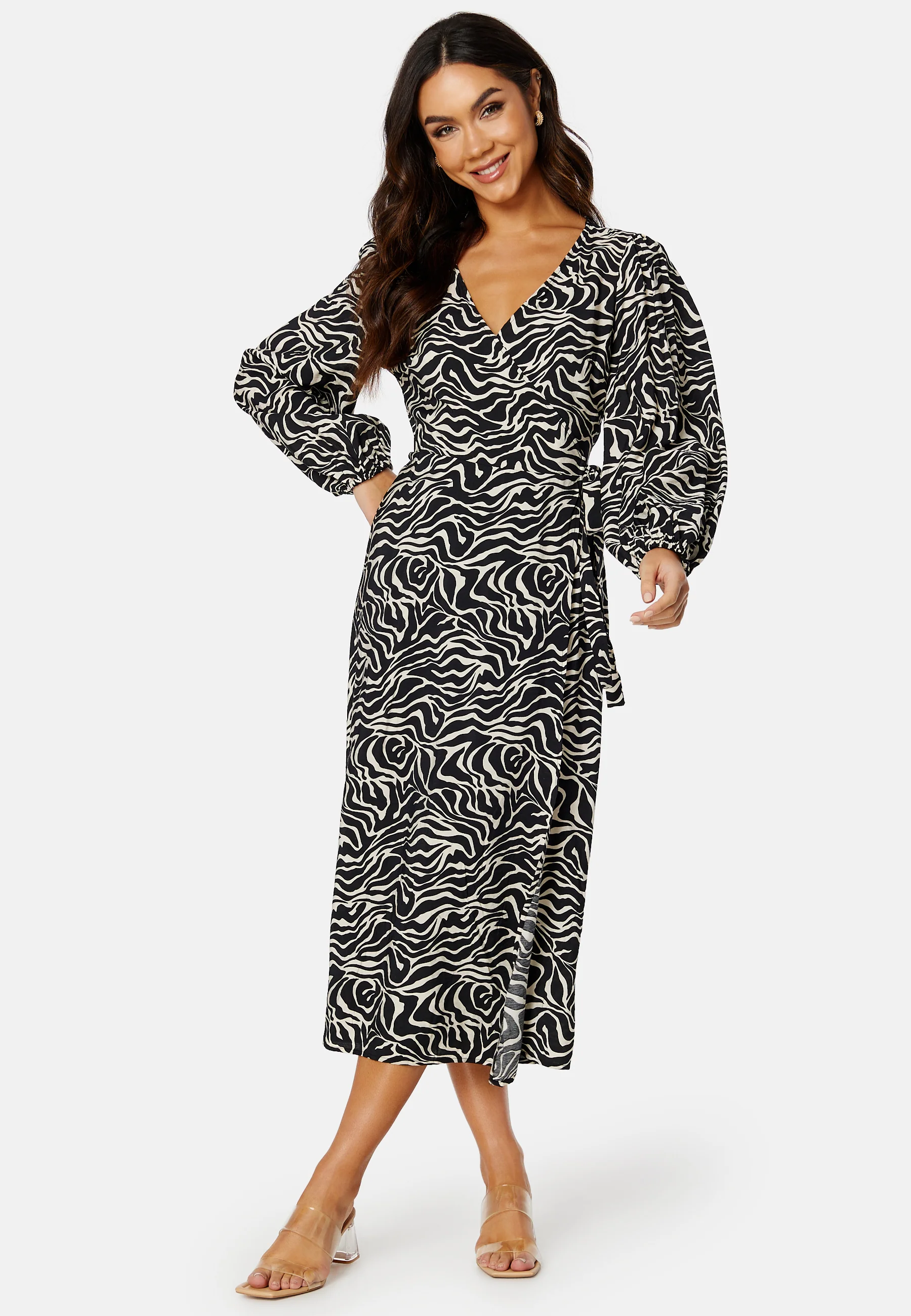 Leonora Wrap Midi Dress - Image 2