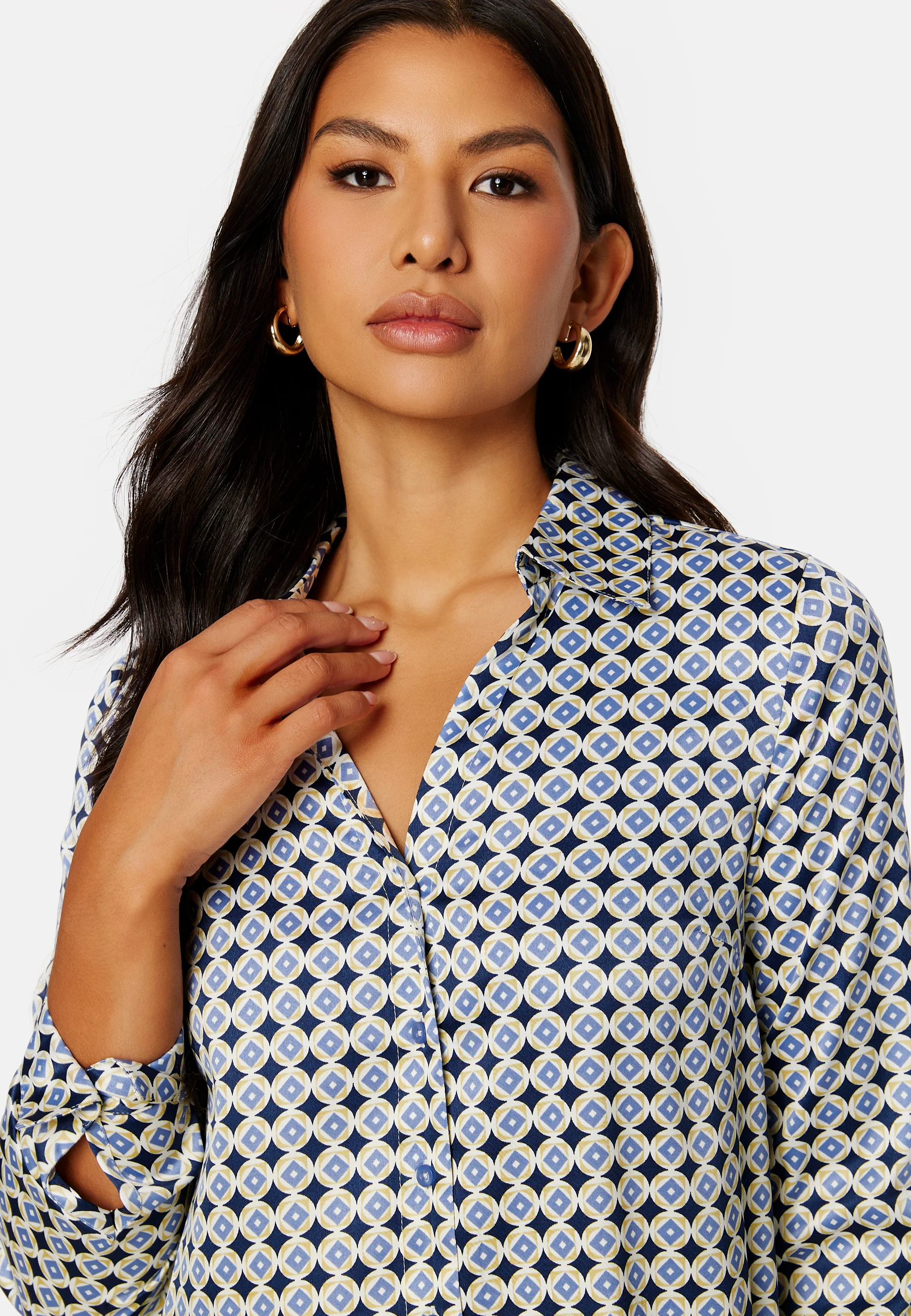 Lillyanna satin shirt dress - Image 5