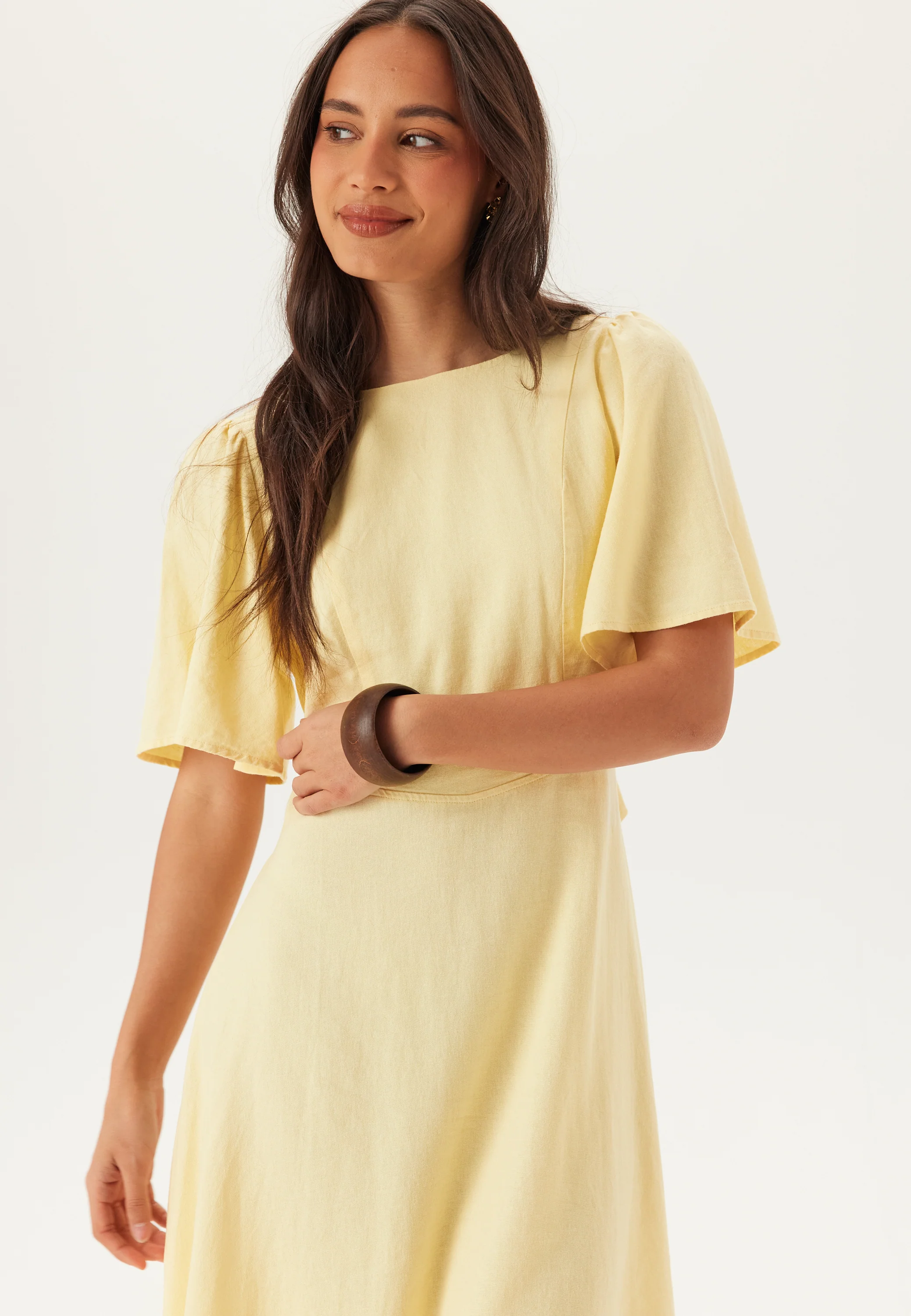 Linen Midi Dress - Image 5