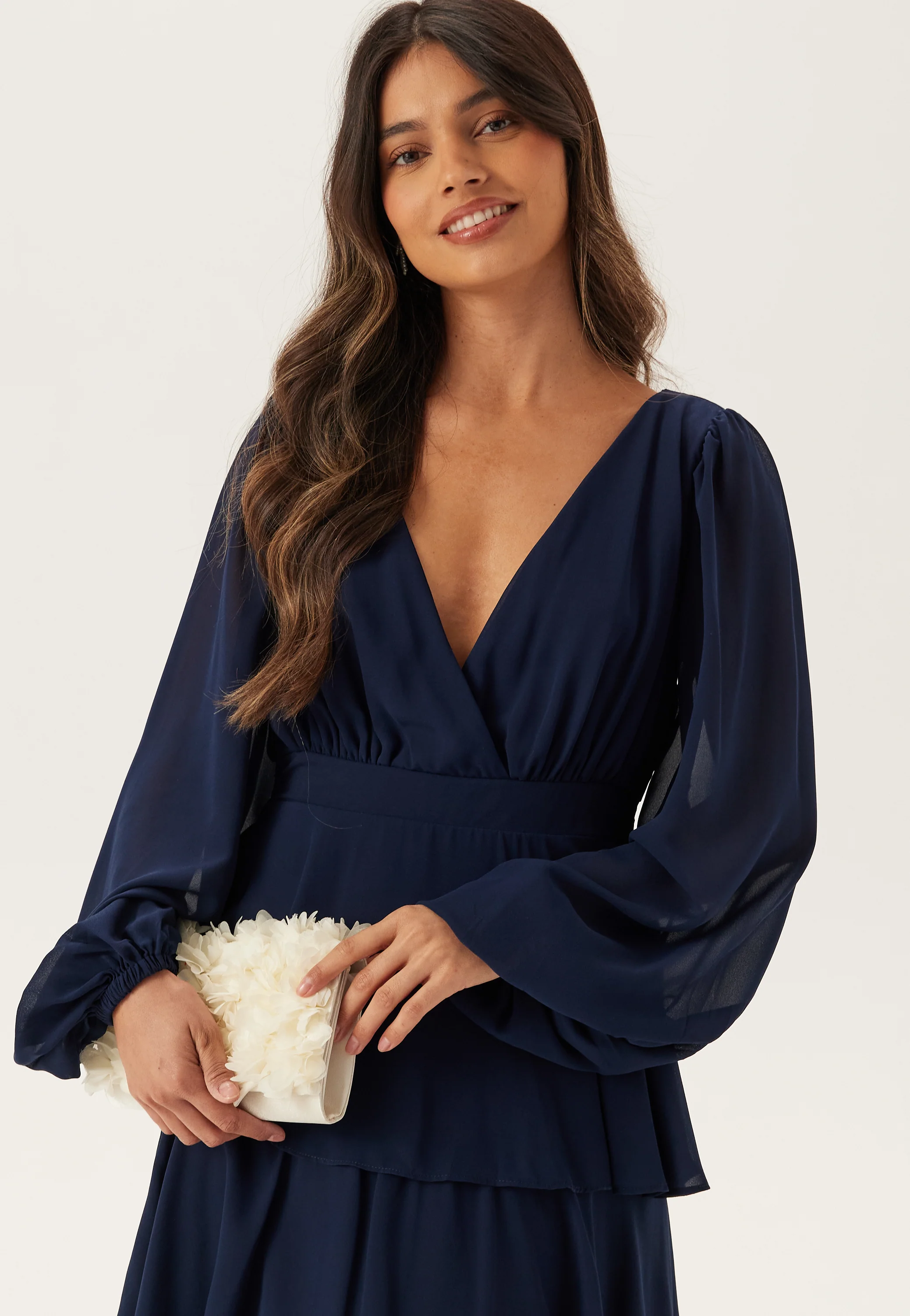 Long Sleeve Tiered Maxi Dress - Image 2