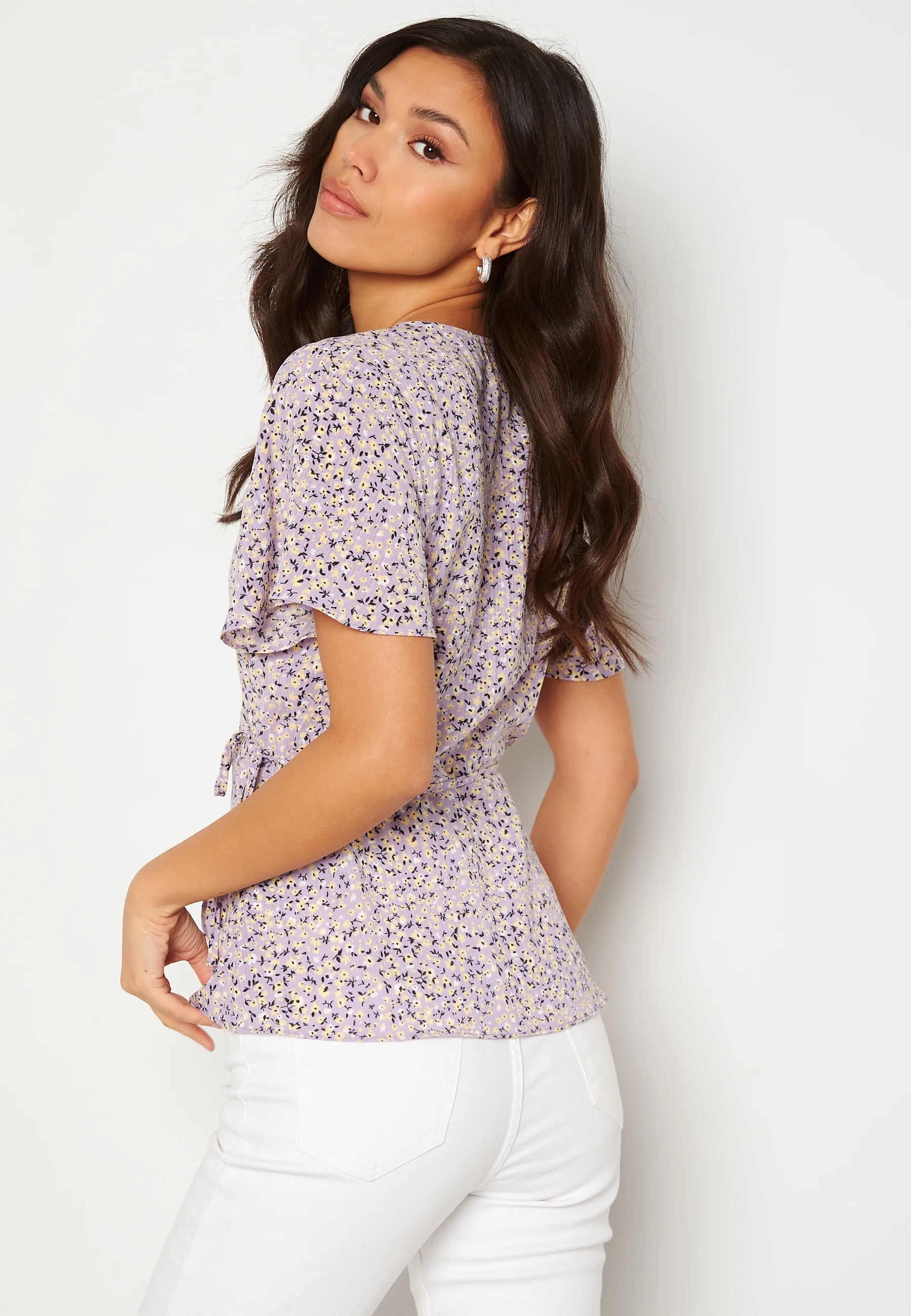 Lovie S/S Wrap Top - Image 3
