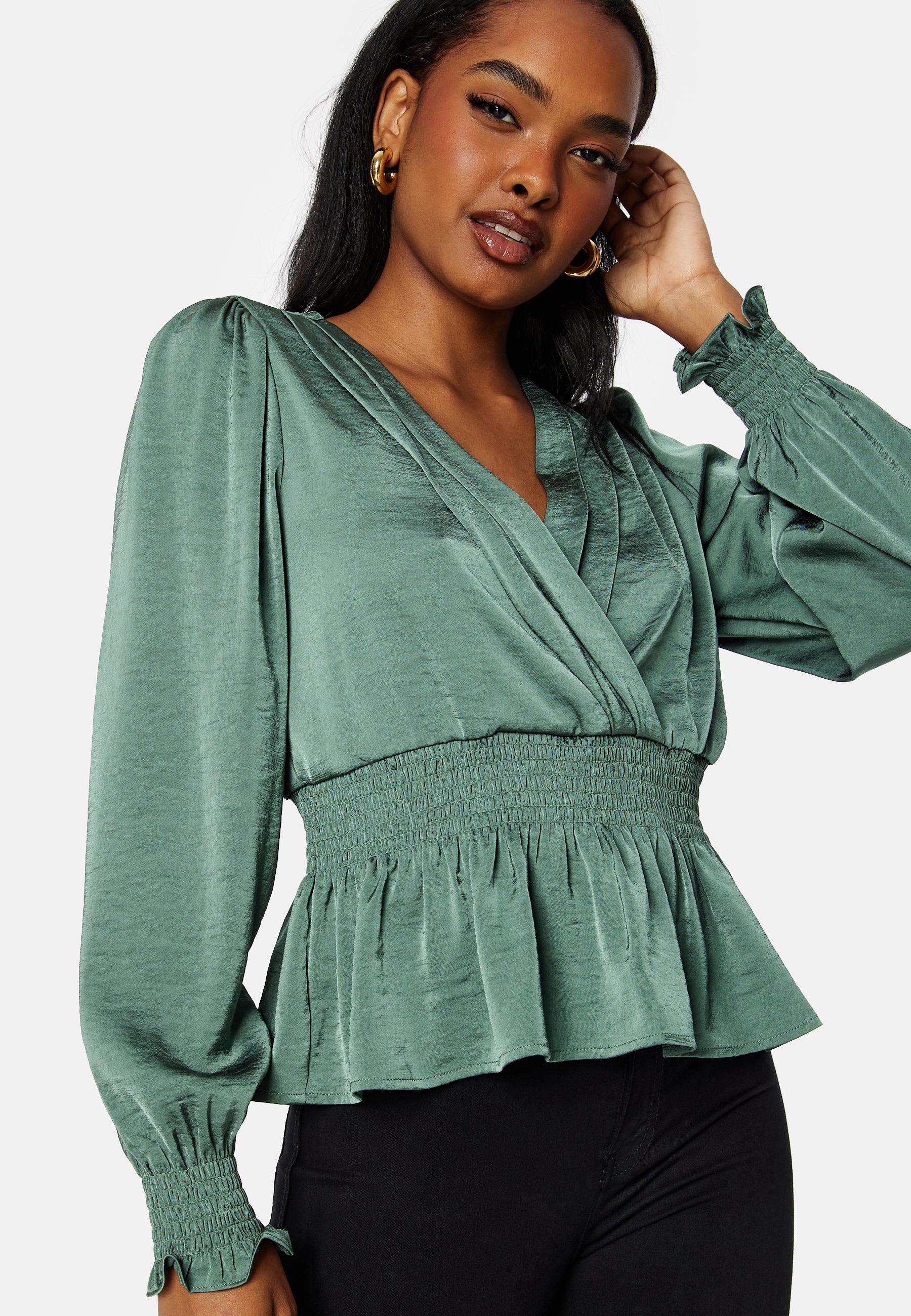 Mary L/S Smock Top