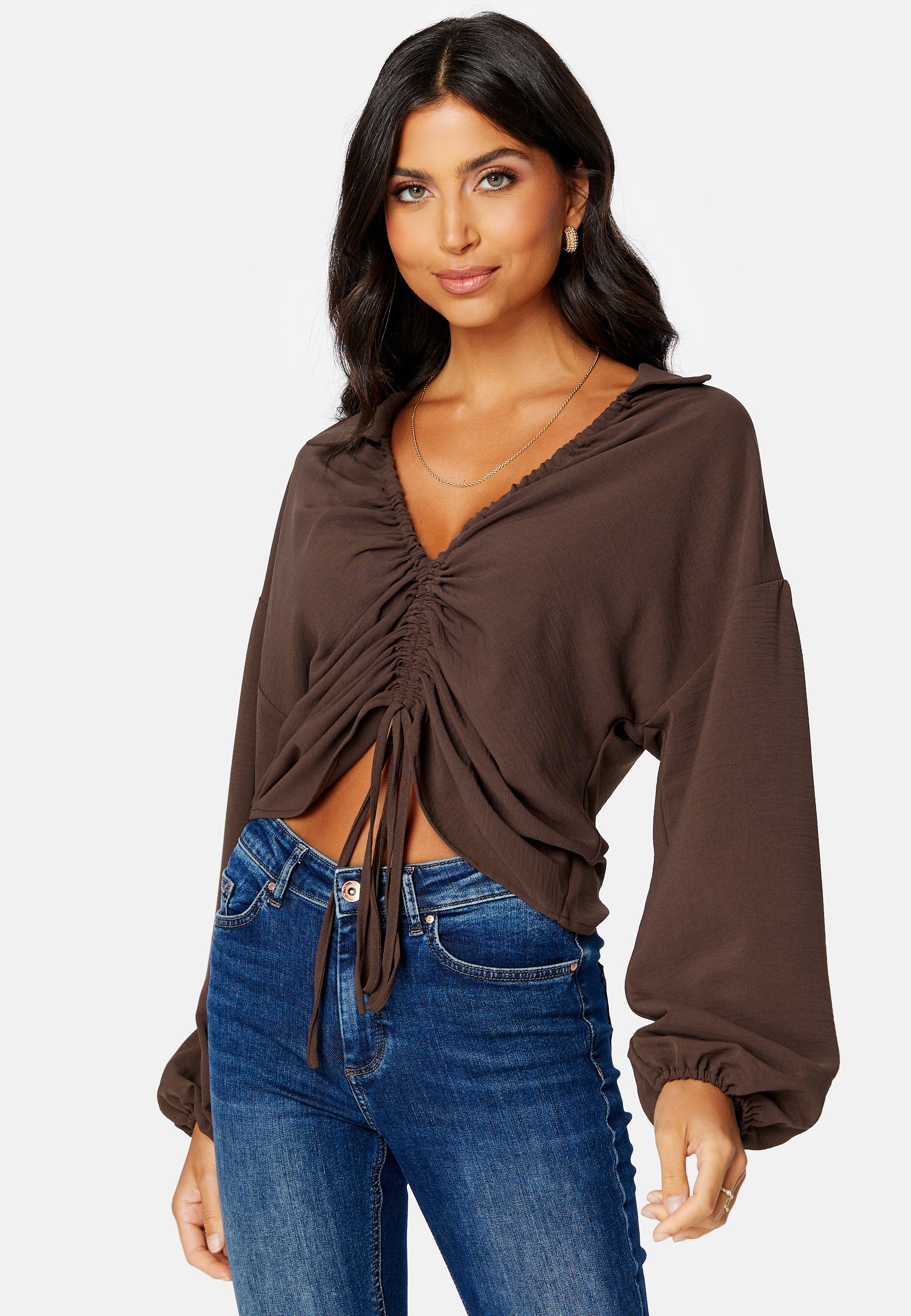 Mette MY LS Collar Top - Image 2