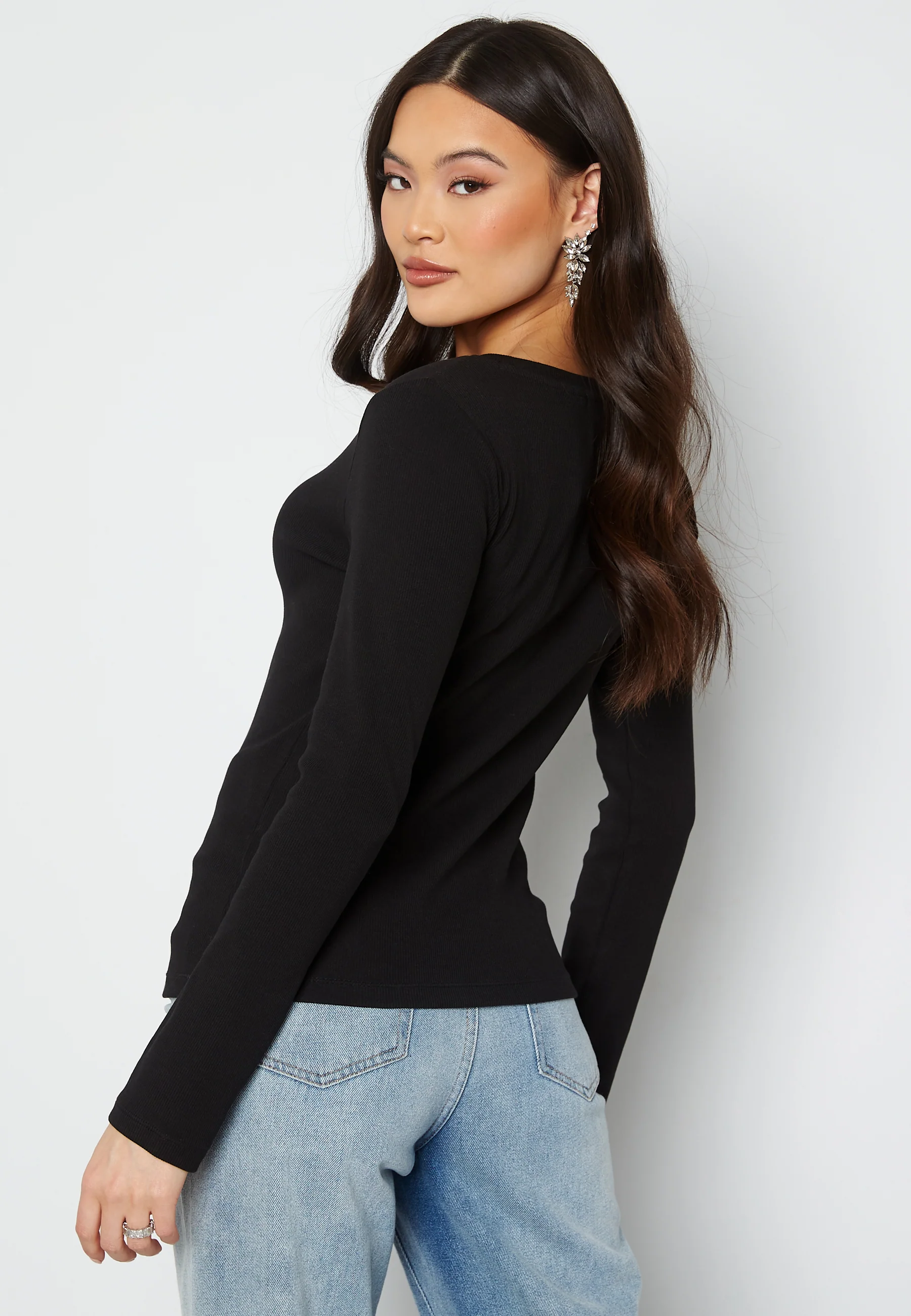Micro Branding Rib LS Tee - Image 3