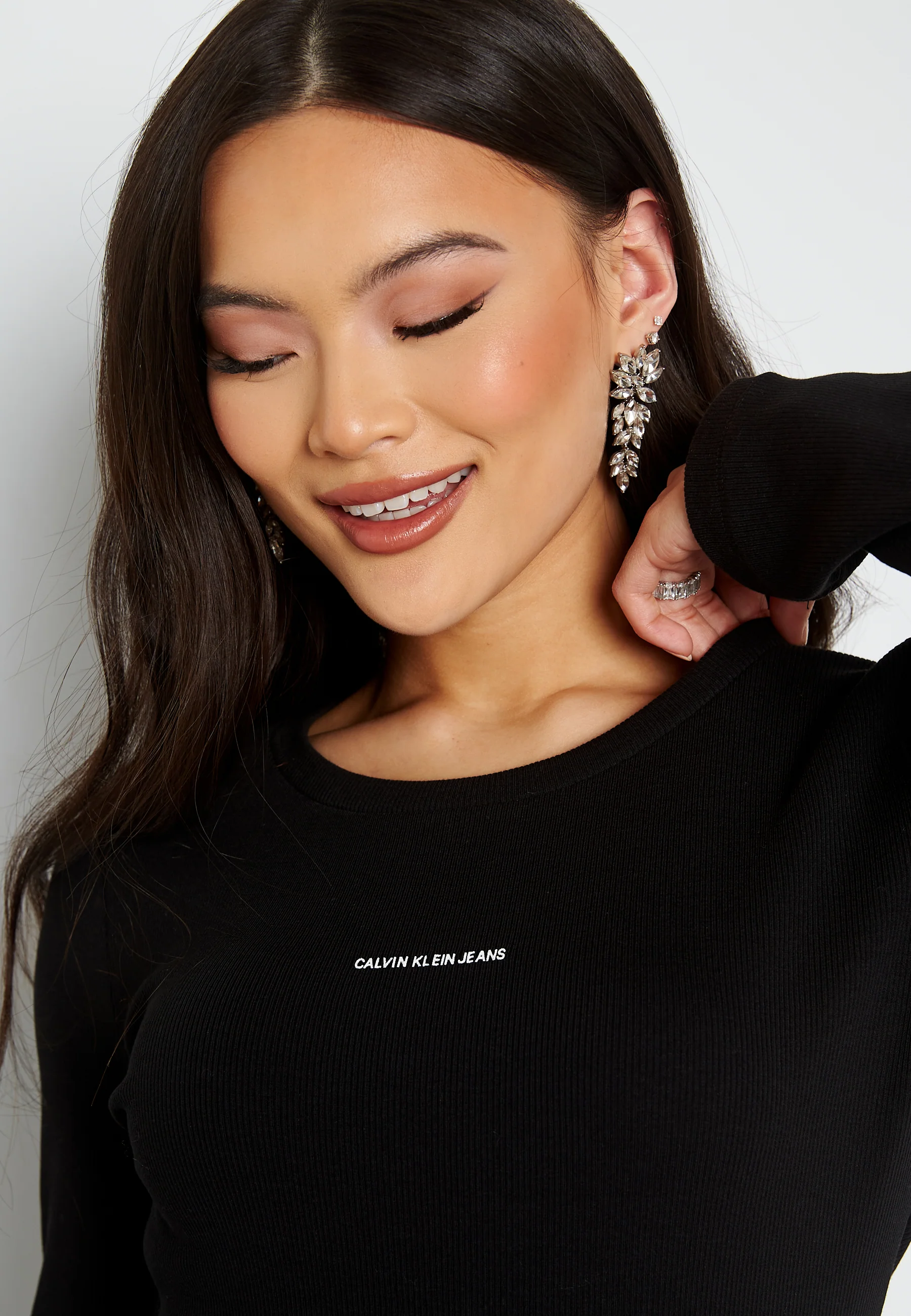 Micro Branding Rib LS Tee - Image 4